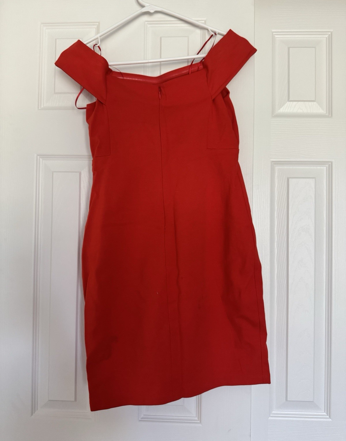 Cynthia Steffe Red Solid Square Neck Sleeveless Knee Length Cocktail Dress 0