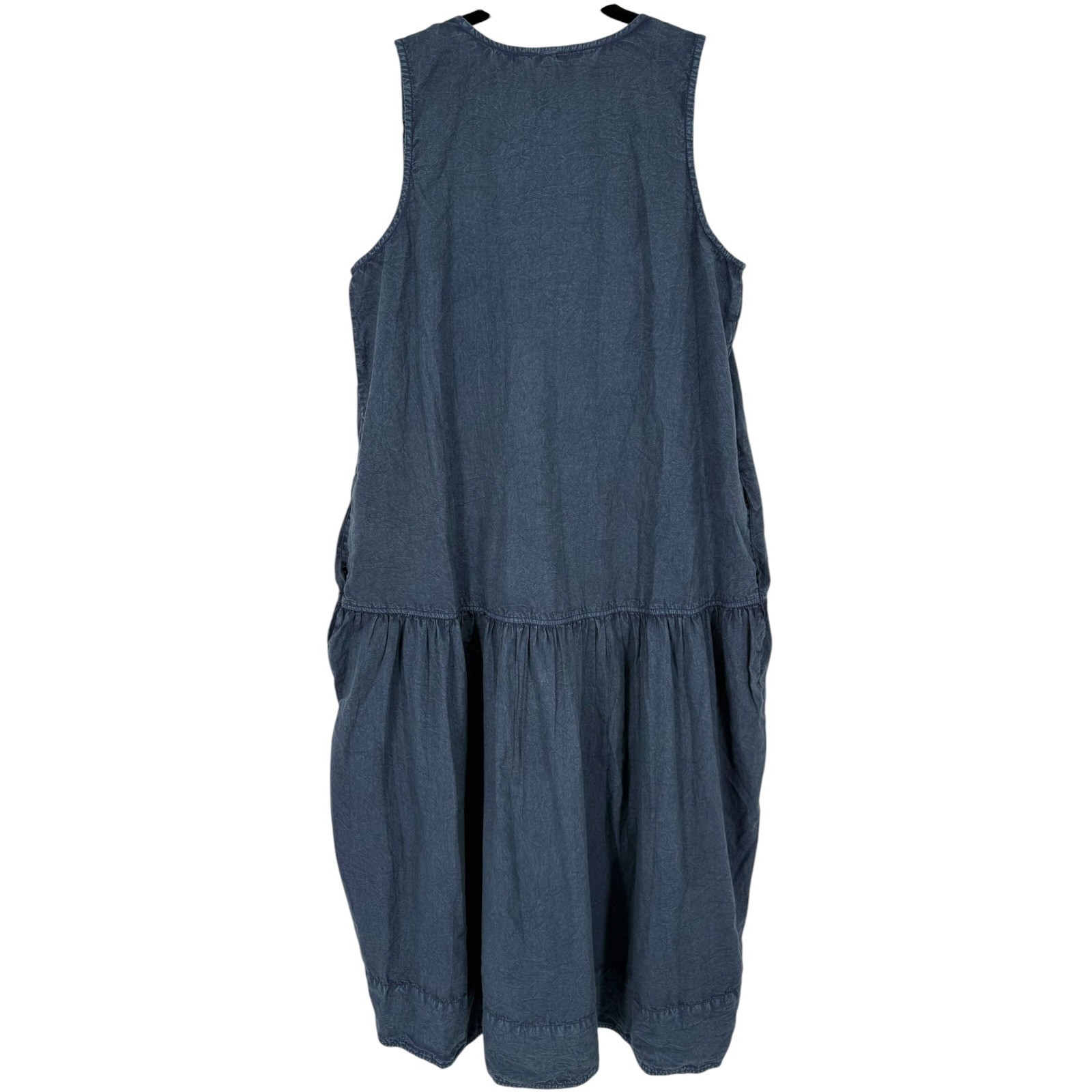 NWT Anthropologie Sleeveless Denim Midi Tent Dress Tie Front Size Small Boho