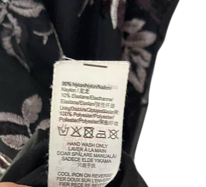 Witchy Dark Fairy Mesh Embroidered Midi Dress Size 4 Black Whimsygoth Missguided