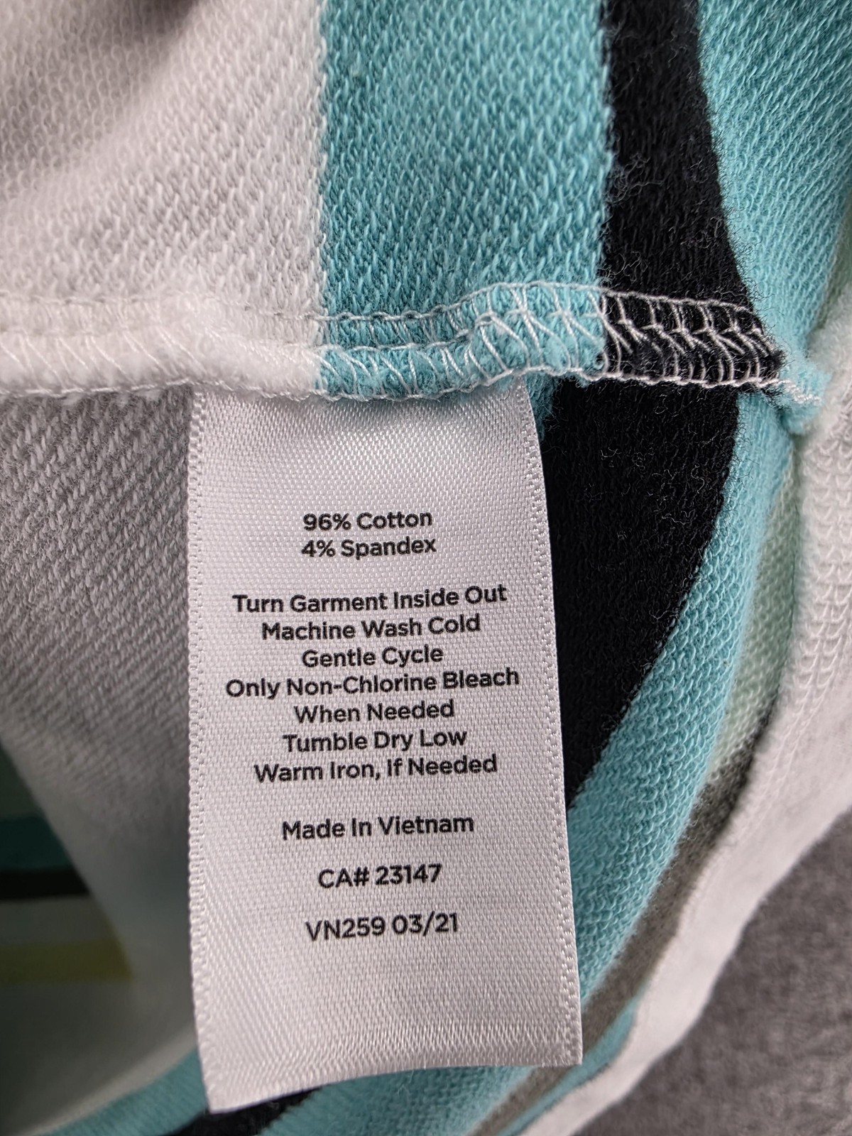 T By Talbots Dress Womens Medium Blue Stripe Sleeveless Knit Summer Casual