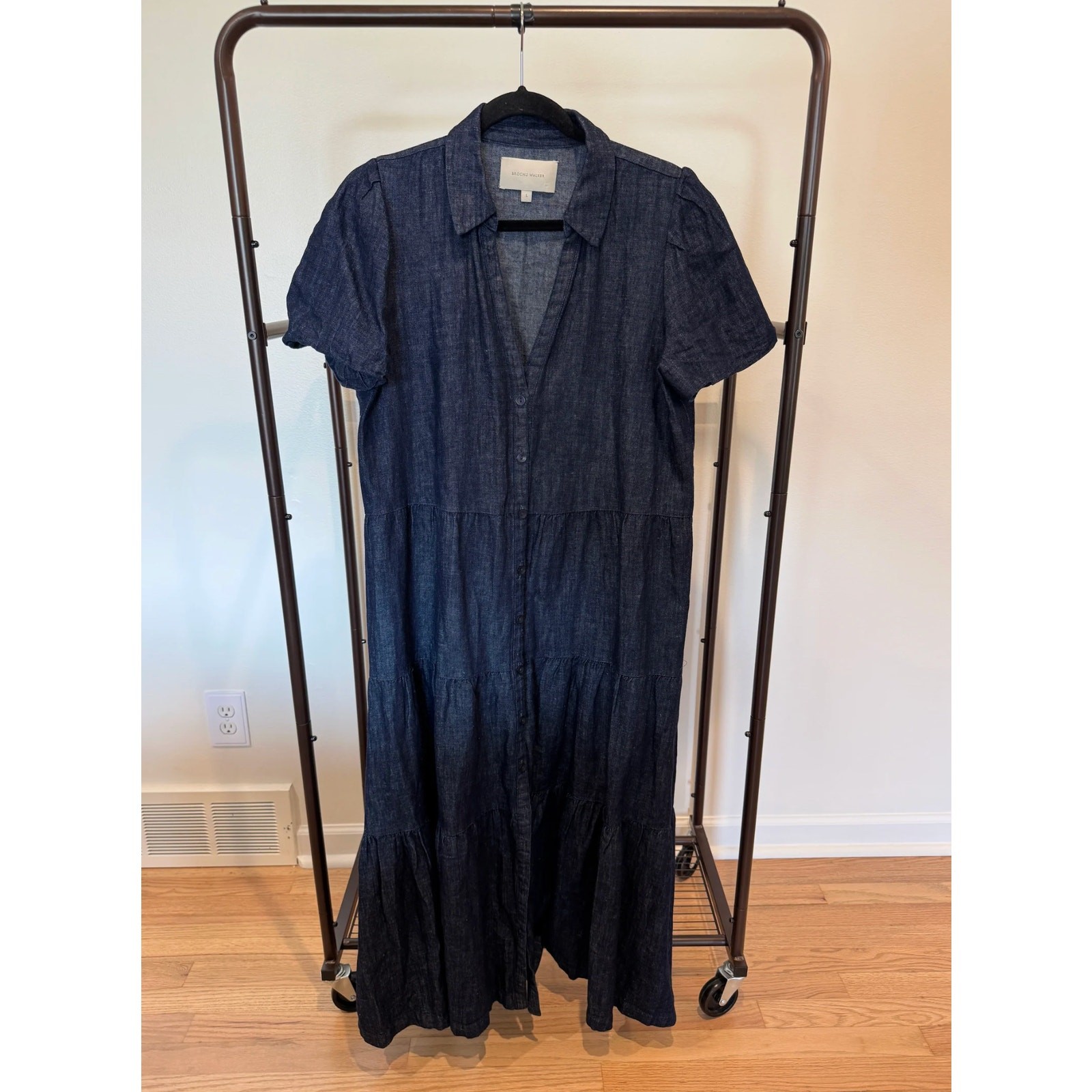 Brochu Walker The Havana Indigo Denim Dress size L large