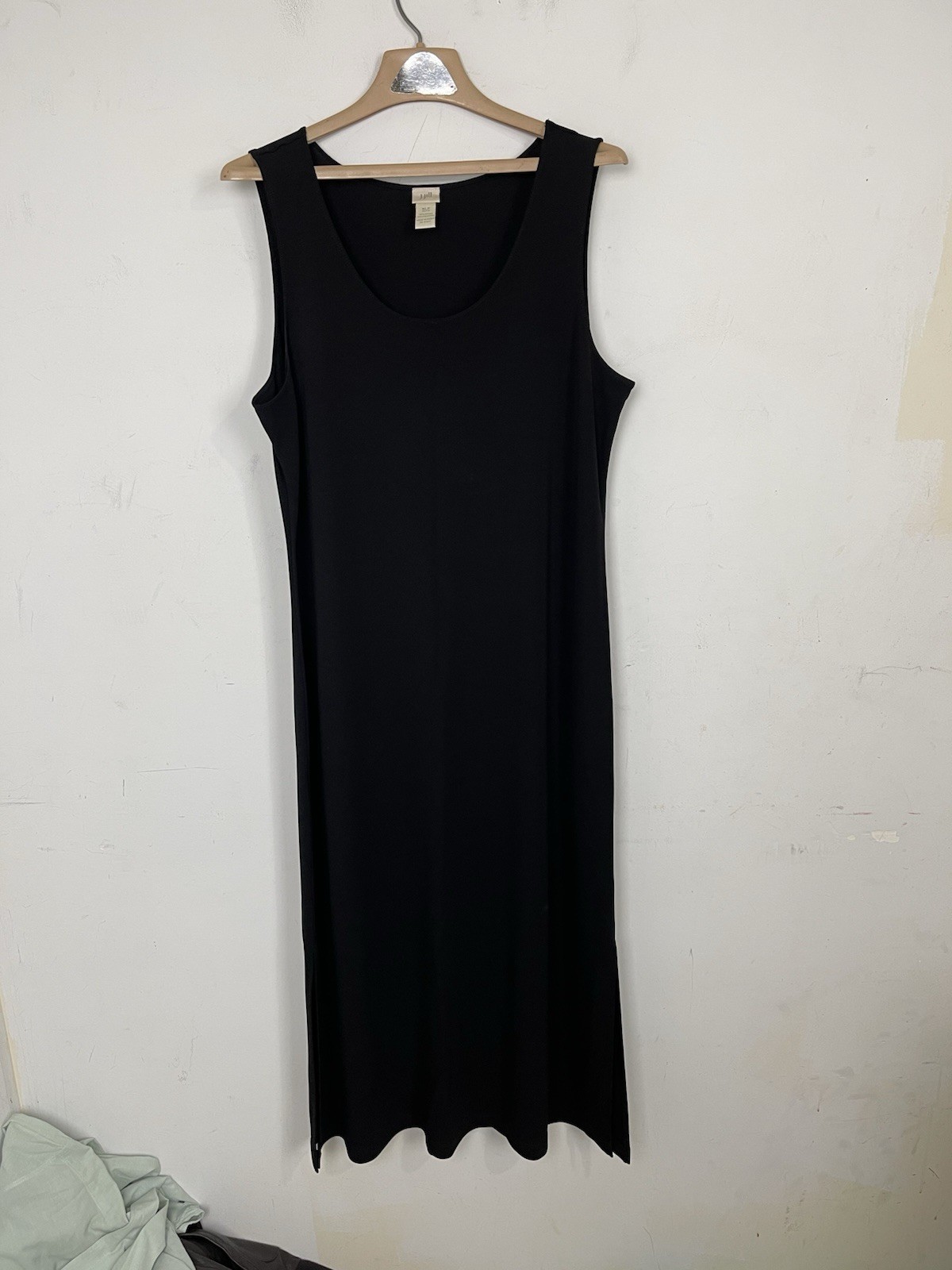 J Jill Womens Dress XL Petite Travel Resort Modest Base Layer Minimal Black