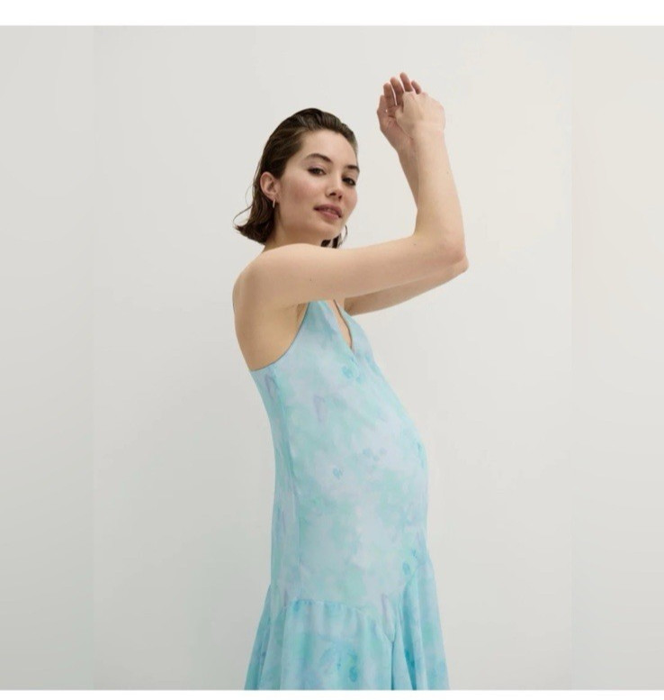 HATCH Maternity Women’s THE ANNETTE DRESS Shadow Floral Size 3 (L/10-12) $328NEW