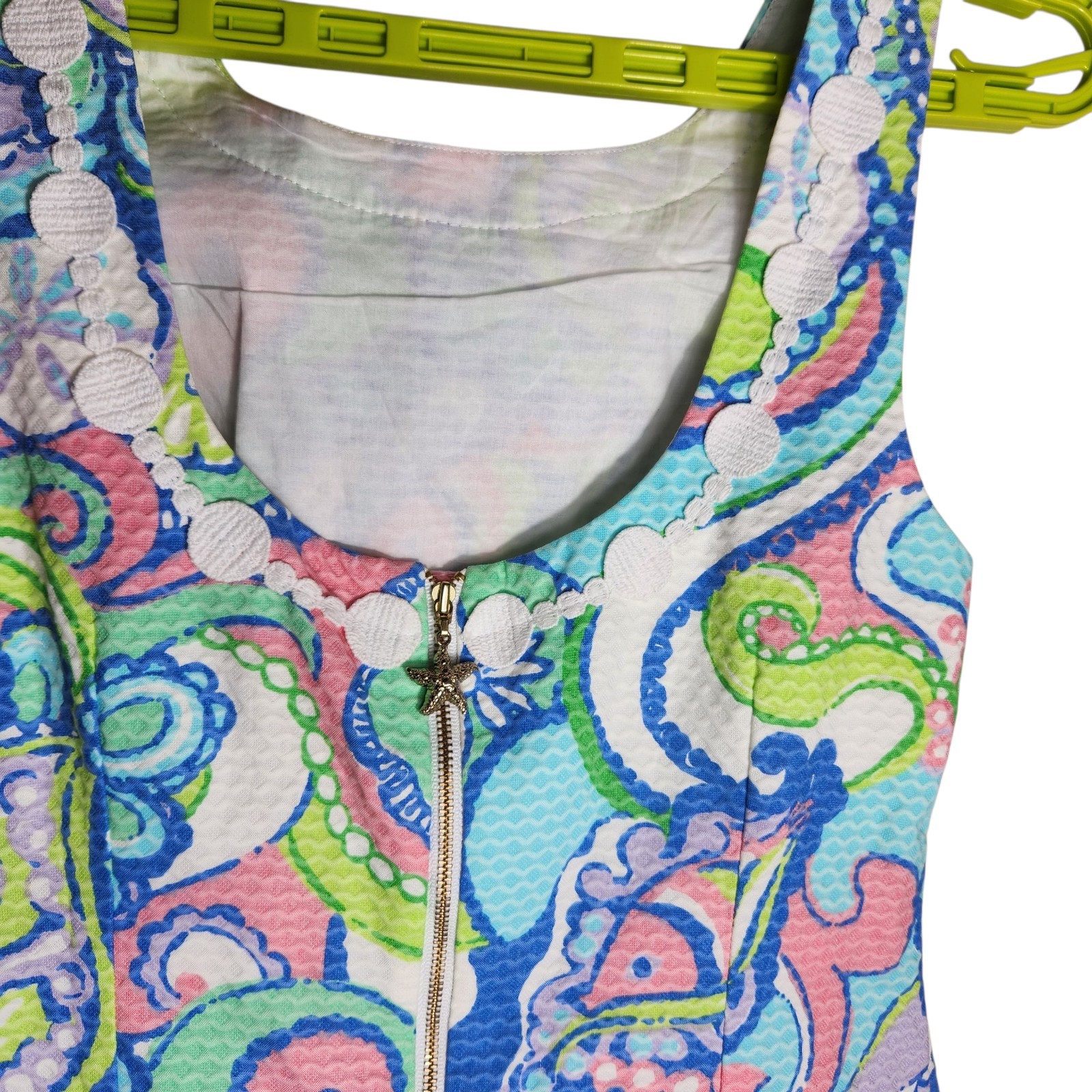 New With Tags Lilly Pulitzer Size 4 Delia Shift Muni Dress Bows Beachy Paisley