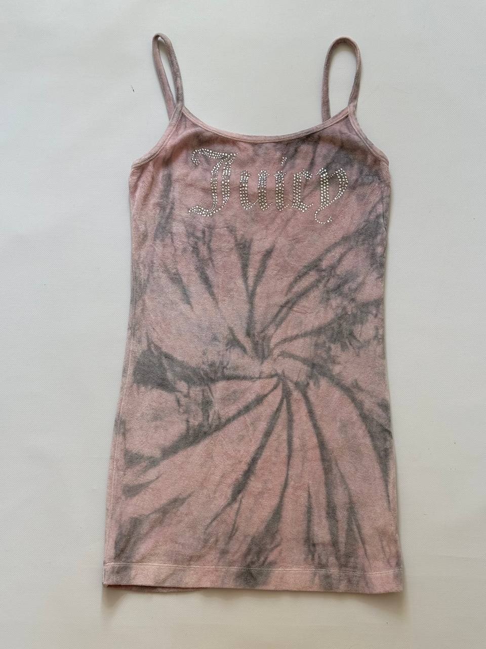 Juicy Couture Velour 2 Piece Hoodie Dress Set Sparkly Logo Size S
