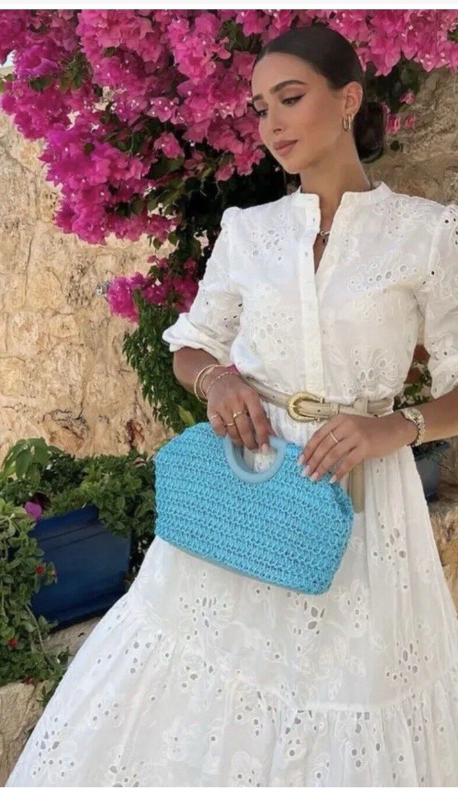 ZARA WHITE COLLARED CUTWORK EMBROIDERY MIDI DRESS WITH LINING SIZE XS BNWT