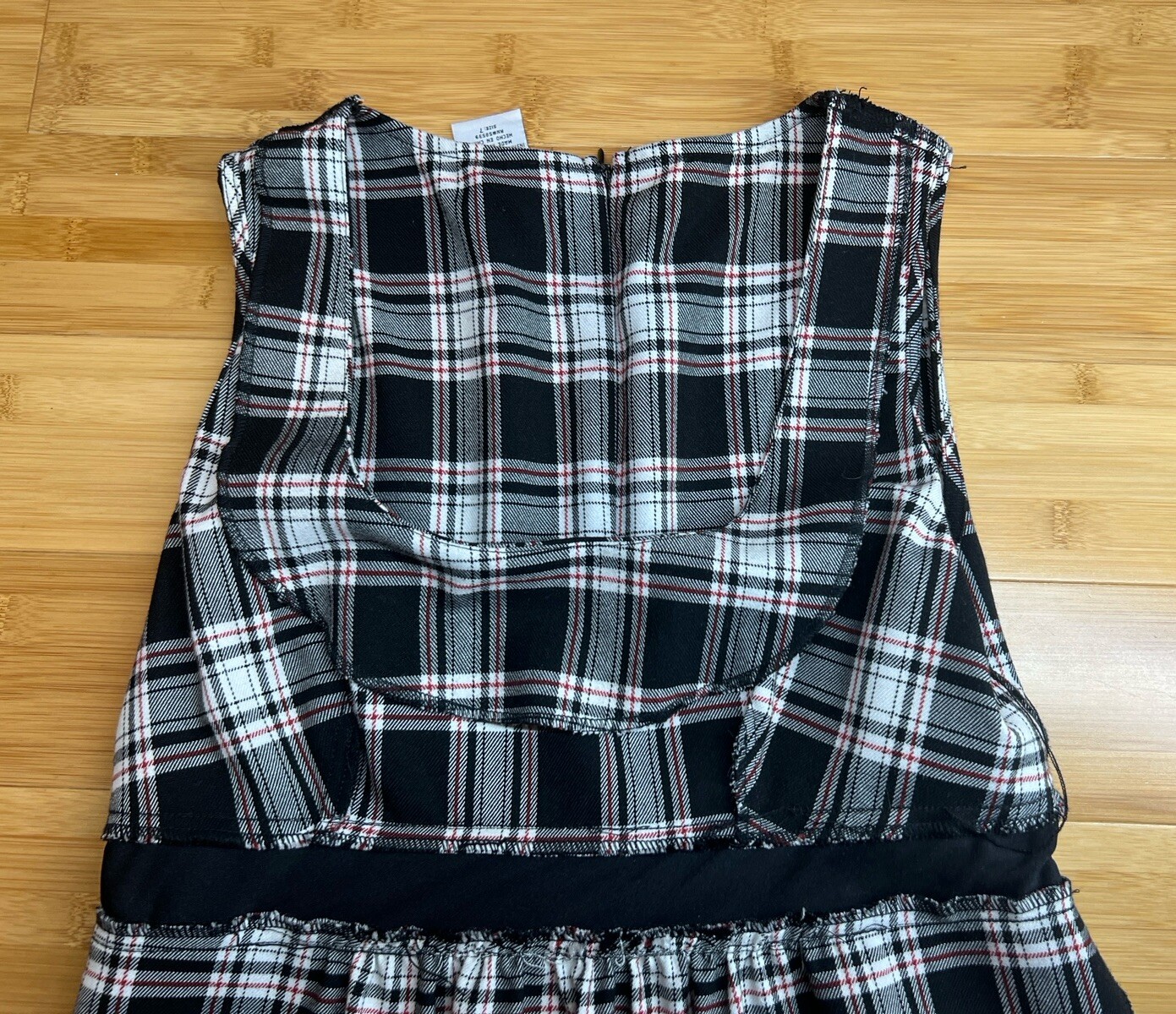 Speechless Women’s Plaid/tartan Clueless Academia Jumper Dress W/Pockets|Size:7