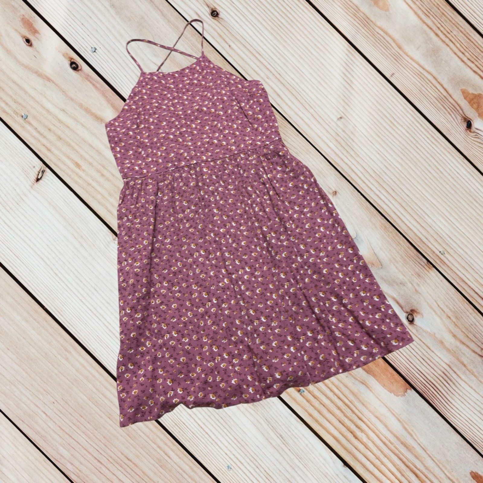NWT Sky & Sparrow Tilly’s S Rose Ditsy Floral mini dress