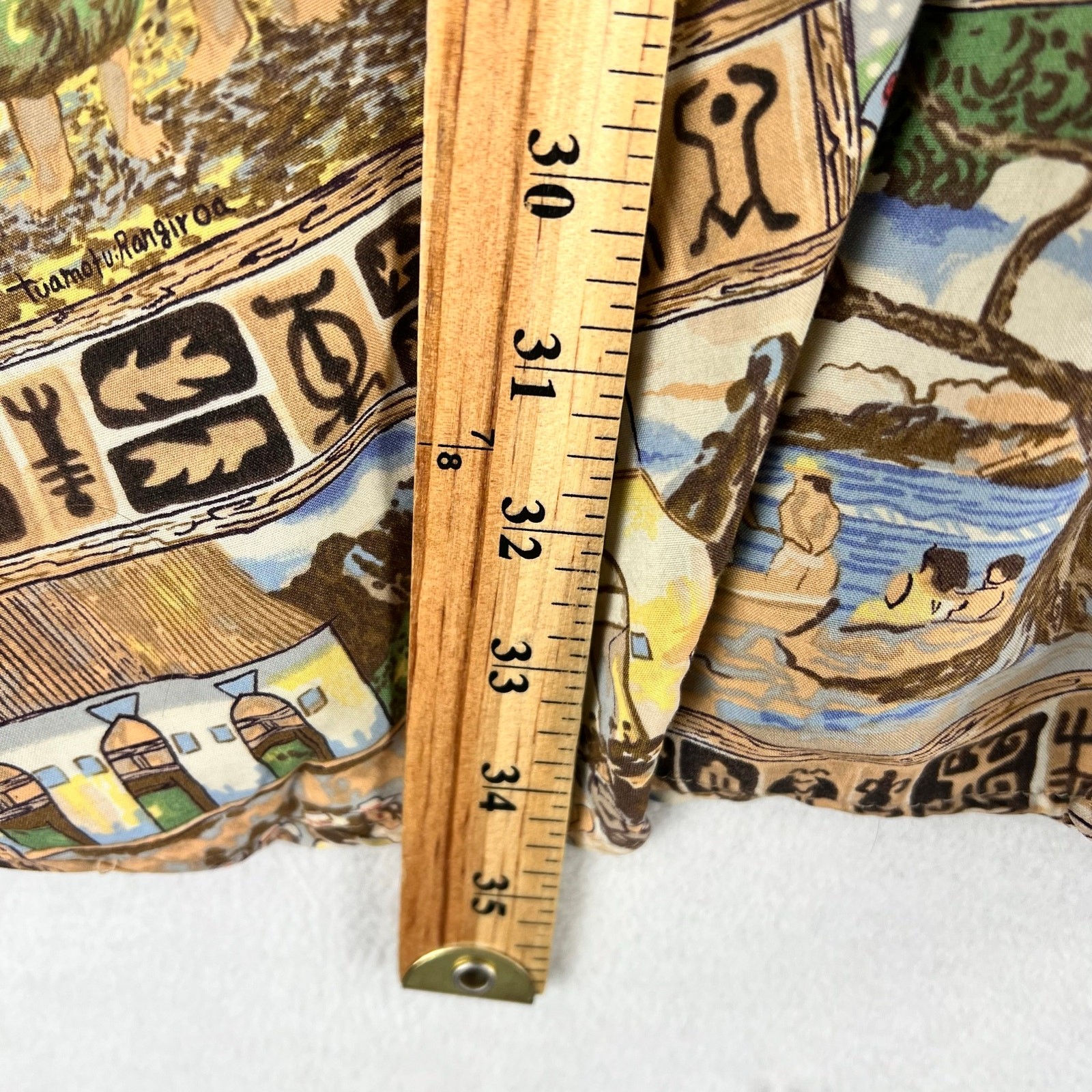 Reyn Spooner x Guy Buffet Collection Womens S Tahitian Papeete Print Rayon Dress