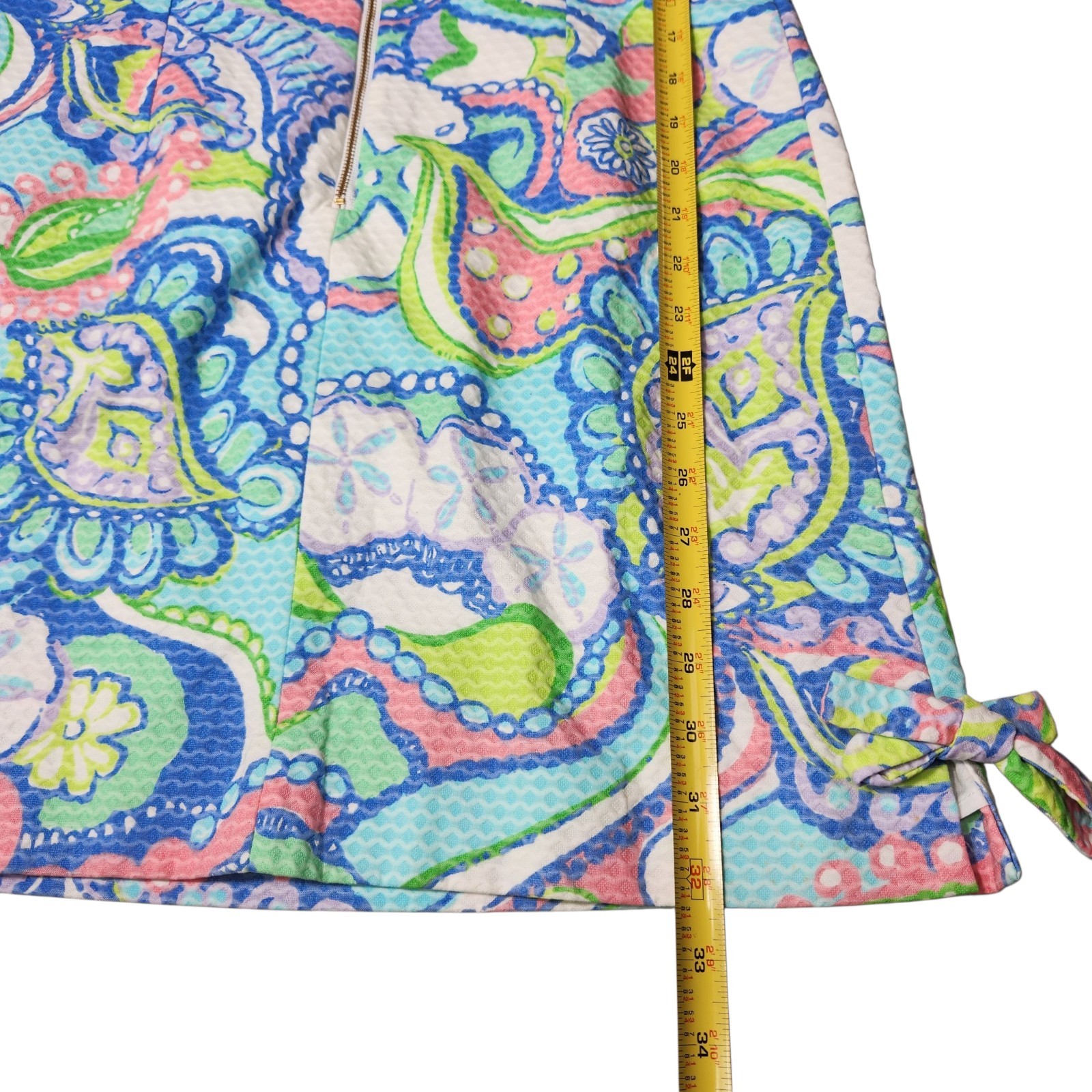 New With Tags Lilly Pulitzer Size 4 Delia Shift Muni Dress Bows Beachy Paisley
