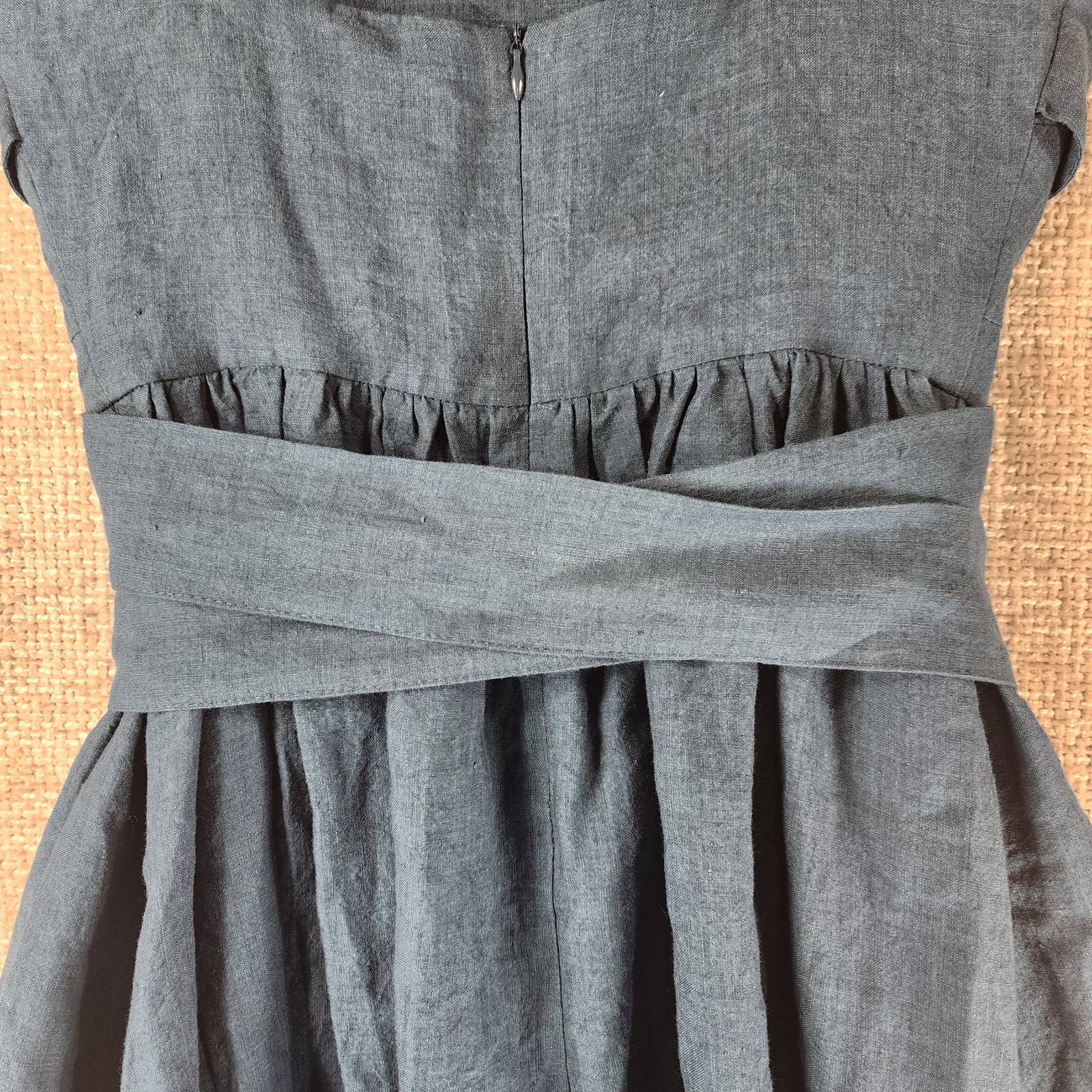 Comfort First Classy Always Linennaive Midi Sundress Womens *XS BlueHigh Quality