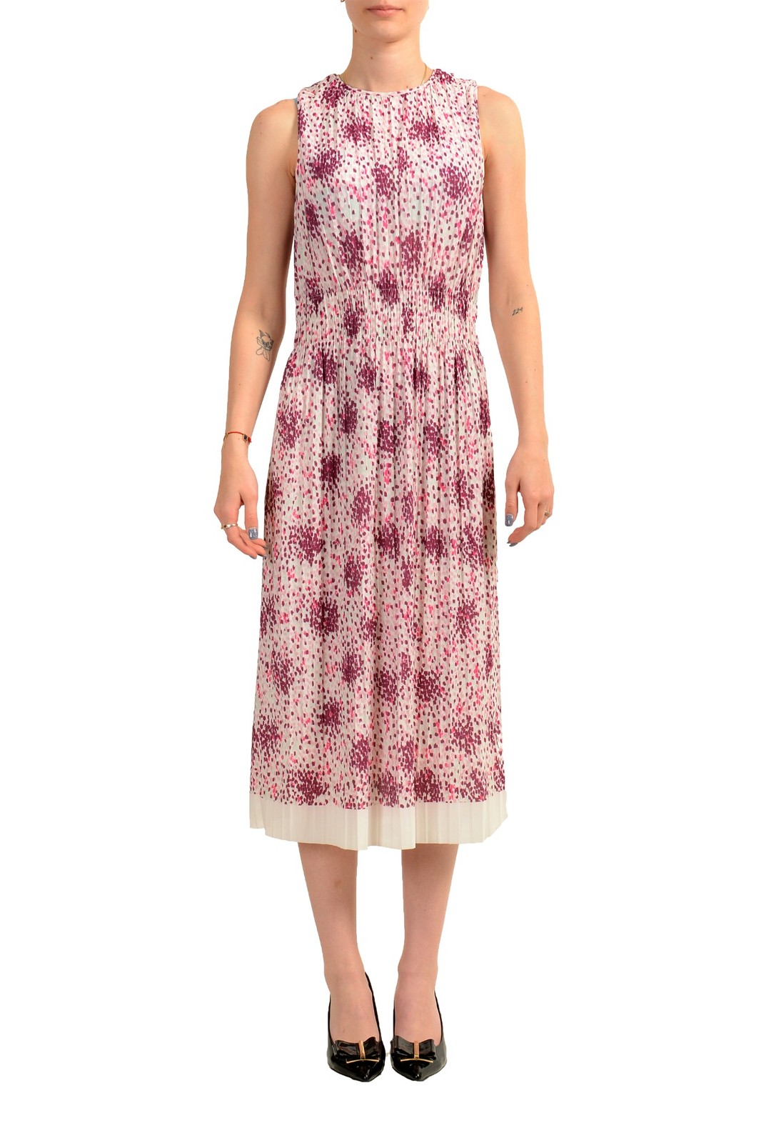 Hugo Boss Women’s “Edroba” Multi-Color Sleeveless Dress US S IT 40