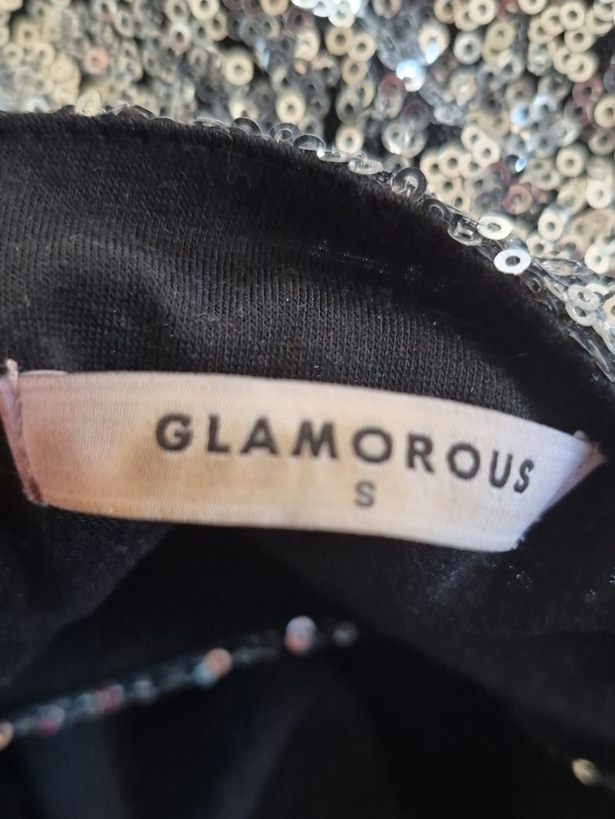 Glamour Silver Sequin Cocktail Dress