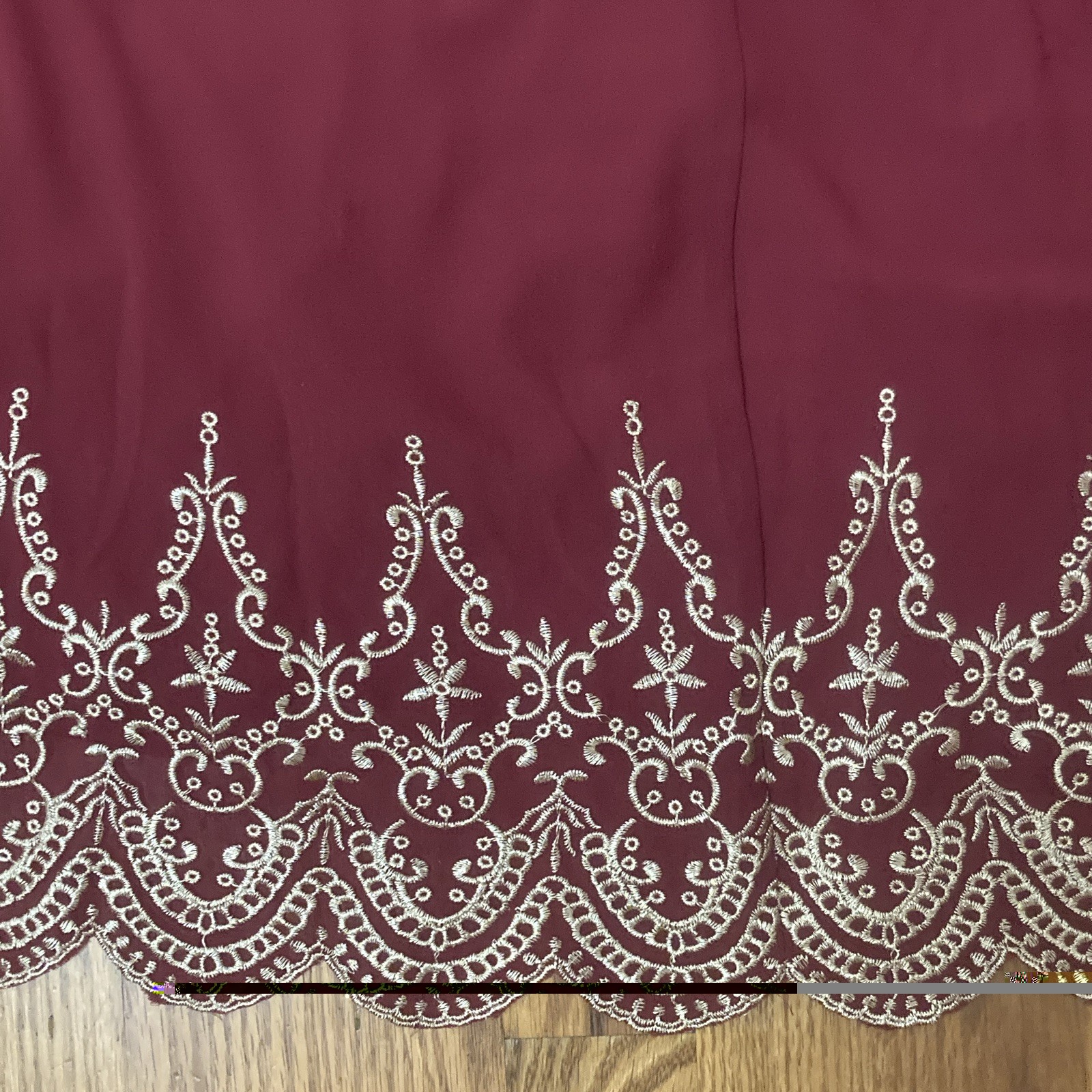 She + Sky L Burgundy Sleeveless Shift Dress Knee Length Round Neck Lined Zip