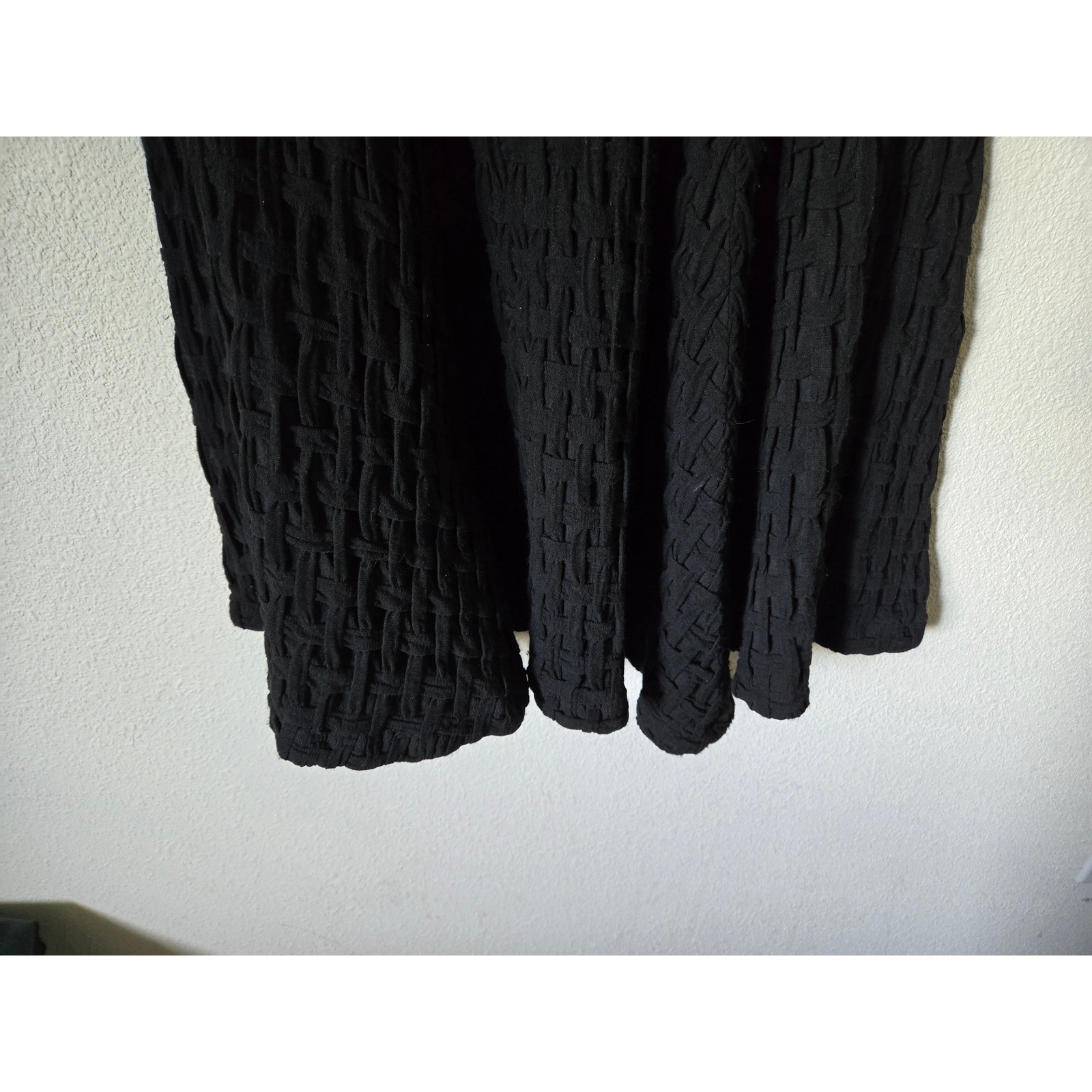 Rostfrei Anett Rostel Black Textured Dress Avant Garde Art To Wear Lagenlook