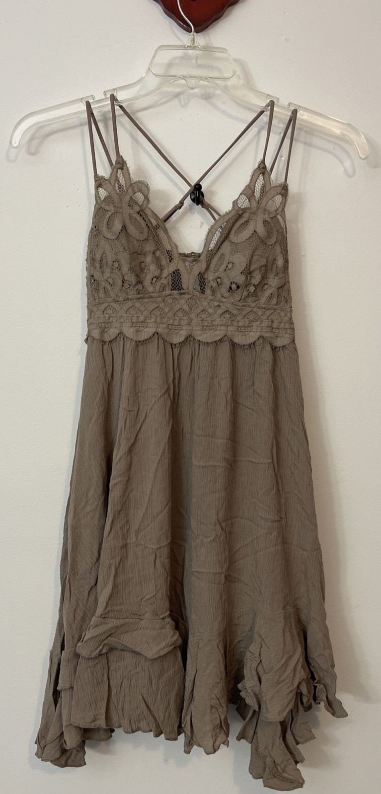 Zenana Womens Medium Taupe Brown Sleeveless Pullover Knee-Length Dress! A6546r