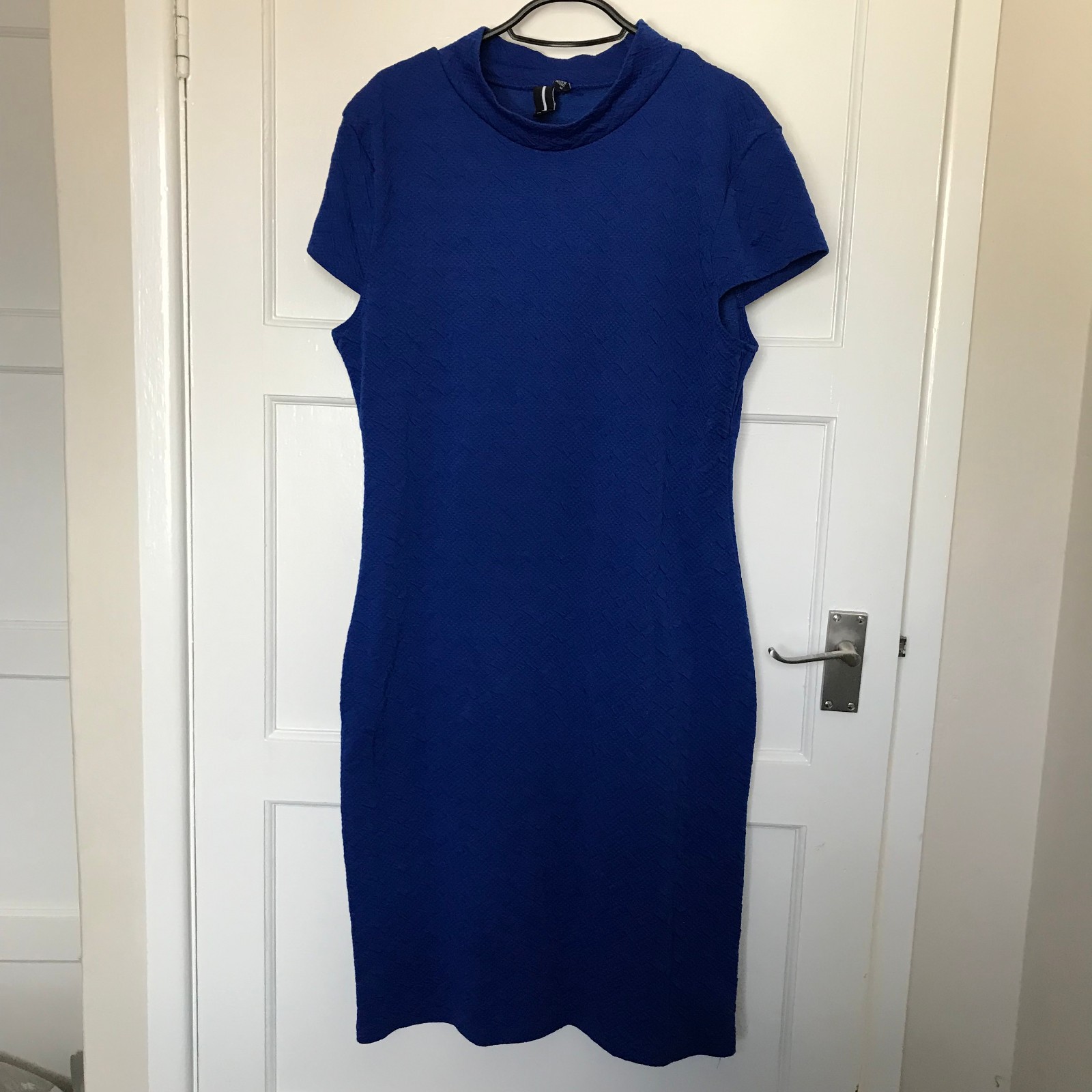 Izabel London Dress Womens Size 10 Royal Blue Short Sleeve Tunic