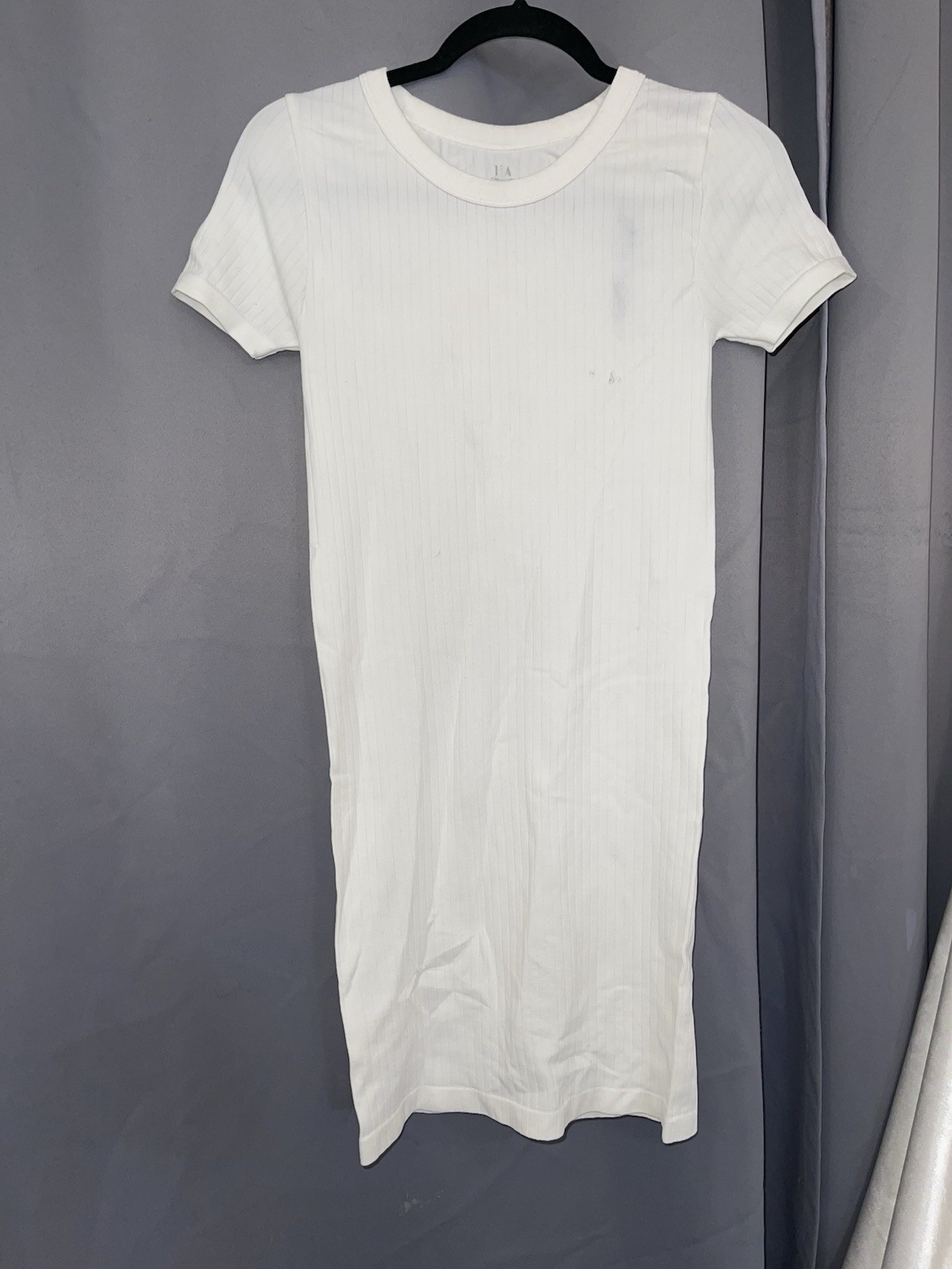 2 women’s dresses: one light blue Shero (size S, wide sleeves) and one white