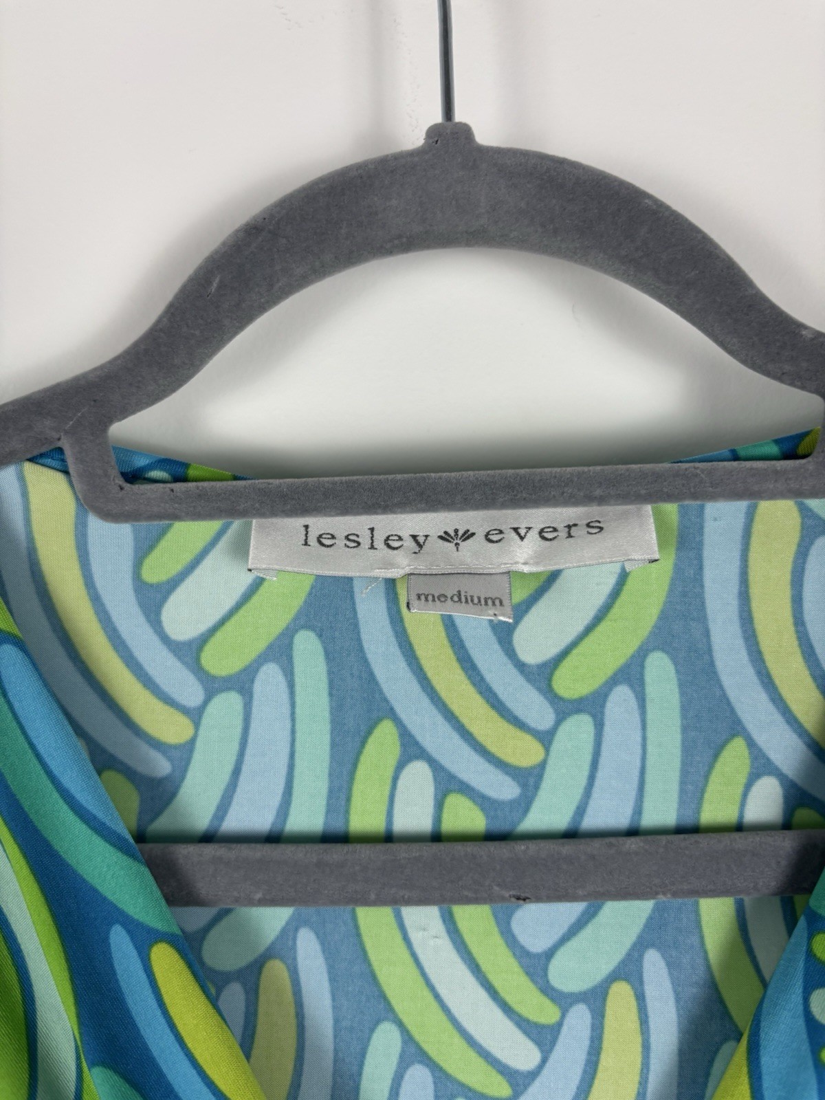 Nwt Lesley Evers Sadie Aqua Braid Dress Size Medium Blue Green Jersey Knit Retro
