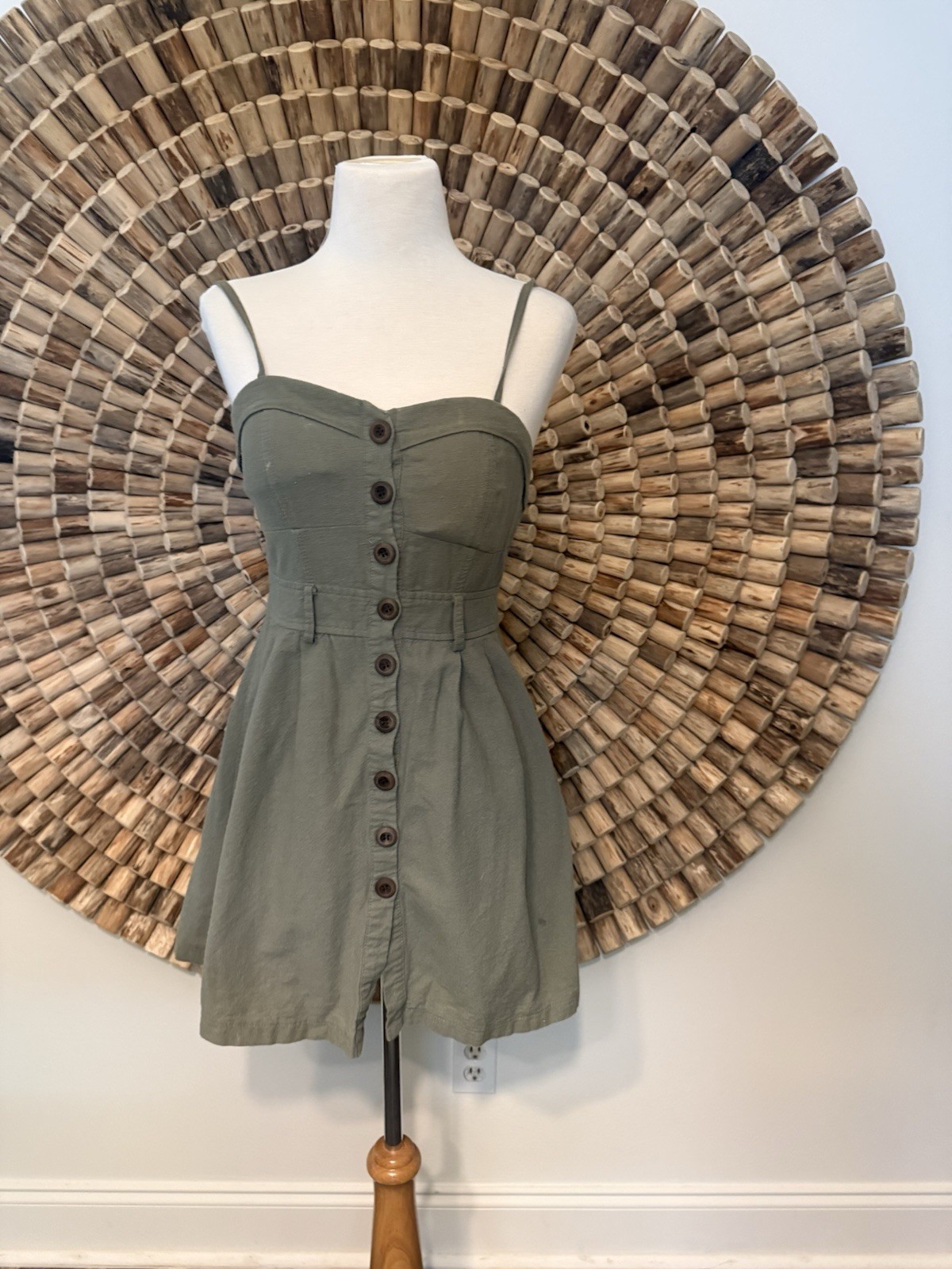 Mind Code Green Mini Dress Women’s