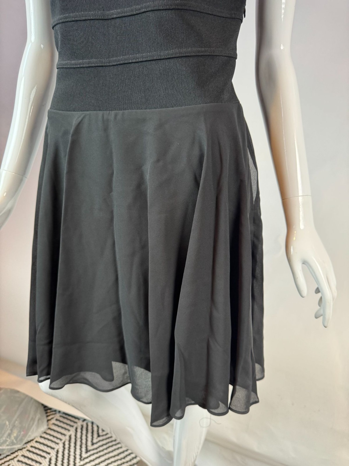 A.b.S Evening Collection Vintage 90s Womens Off-Shoulder Black Dress Size 10