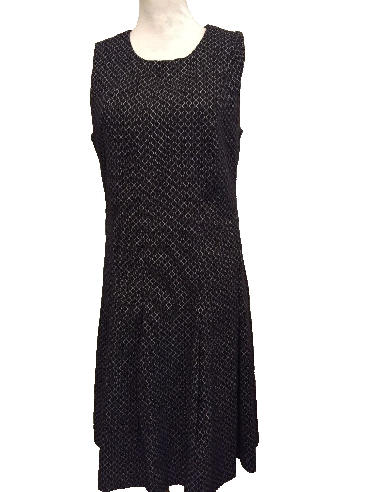 Banana Republic Black Dress, SZ 10 Sleeveless, Zip, Stretch, Machine Wash Cold