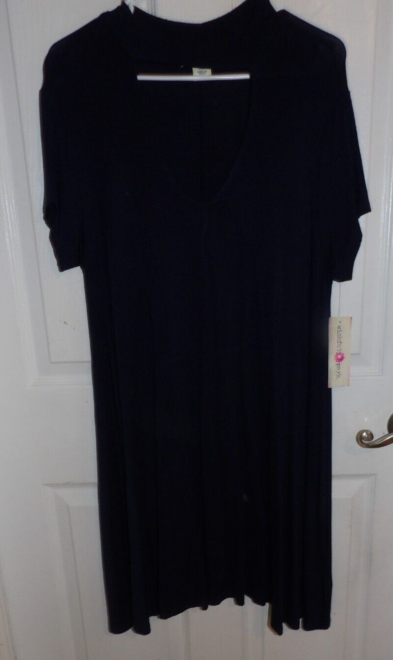 NWT Womens Wishful Park Knit Dress Size XL Navy – 1018