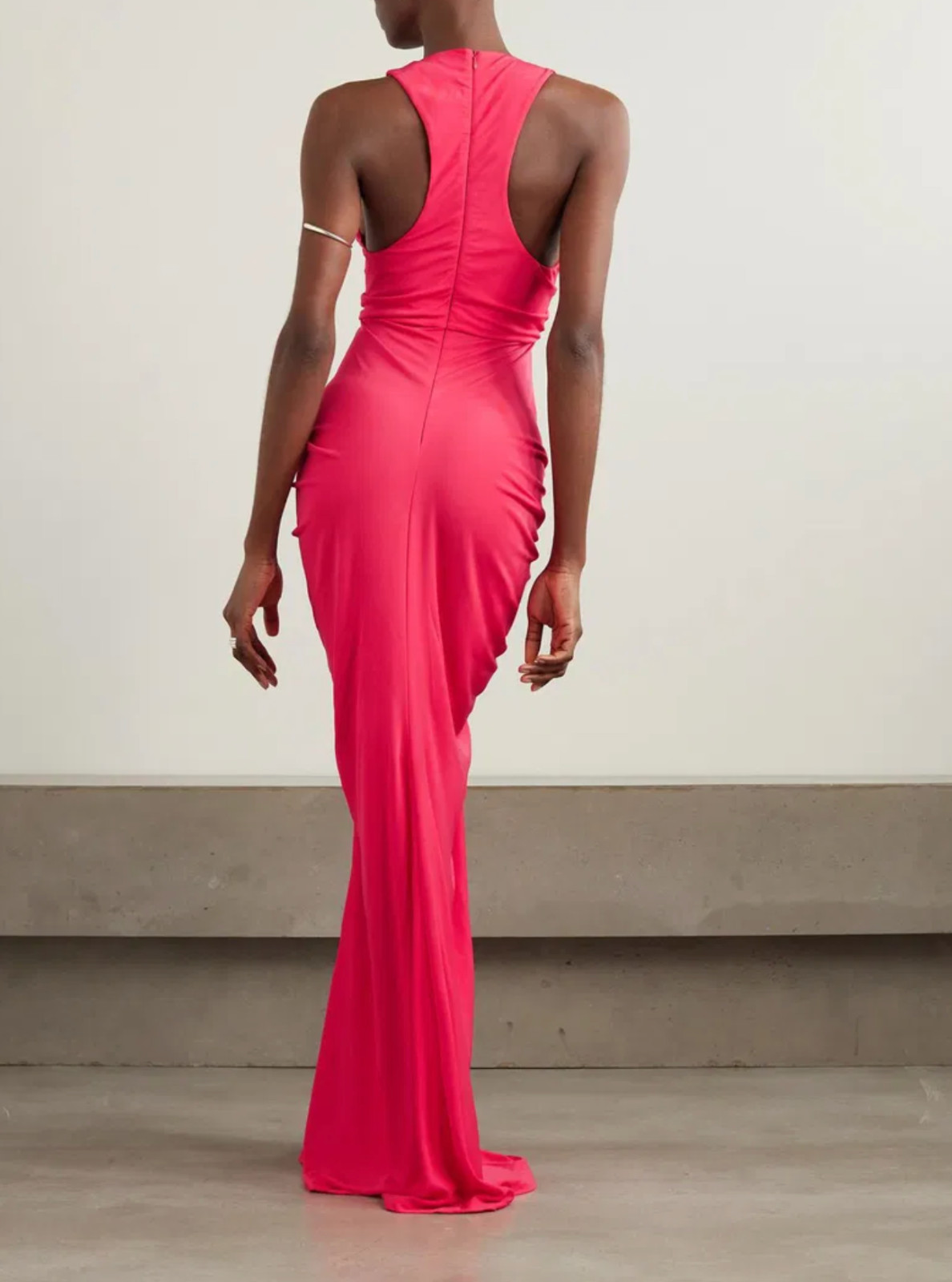 BNWT Christopher Esber Raspberry Vivenda Drape Front Dress – Size 6 US