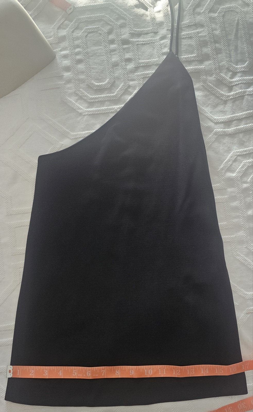 Versace Versus Black Asymmetrical Mini Dress With Leather Zip Up Top