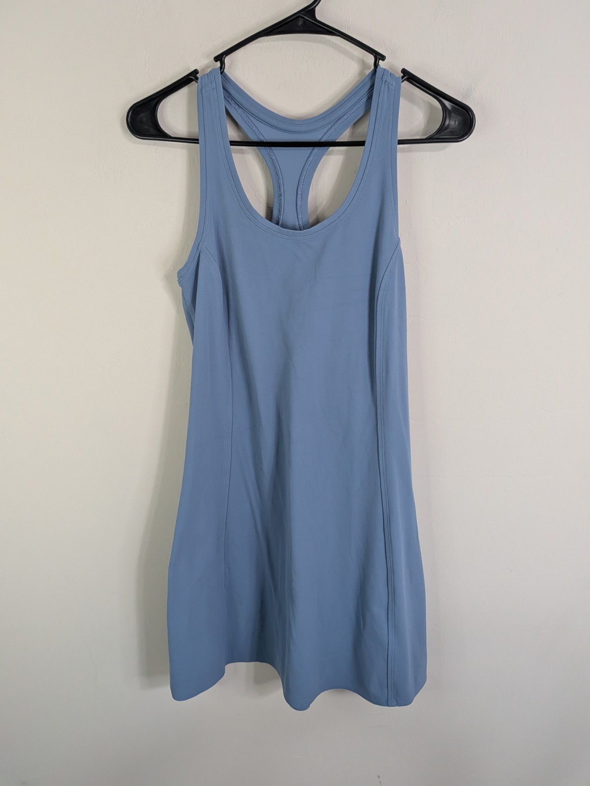 Athleta “On My Way” Dress Women’s Small Blue Sleeveless Tank Stretch Nylon