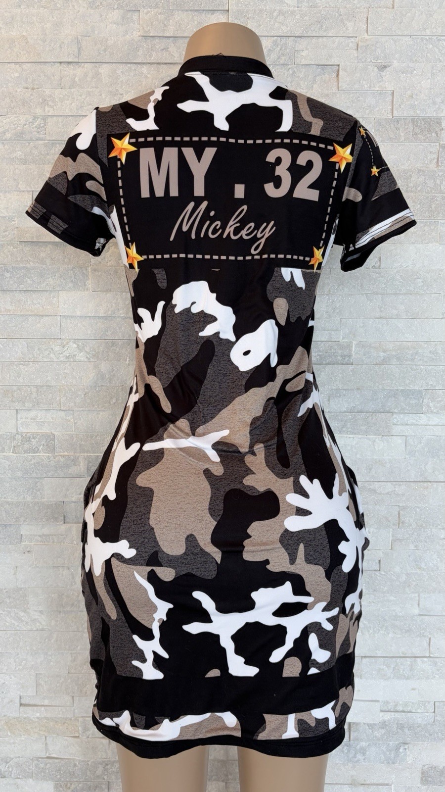 Lady’s Camouflage Mickey Mouse Dress Sise S