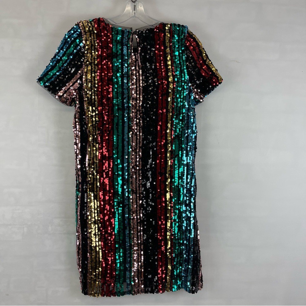 Francesca’s Mi Ami Multi Color Sequin Party Dress Size Small NEW