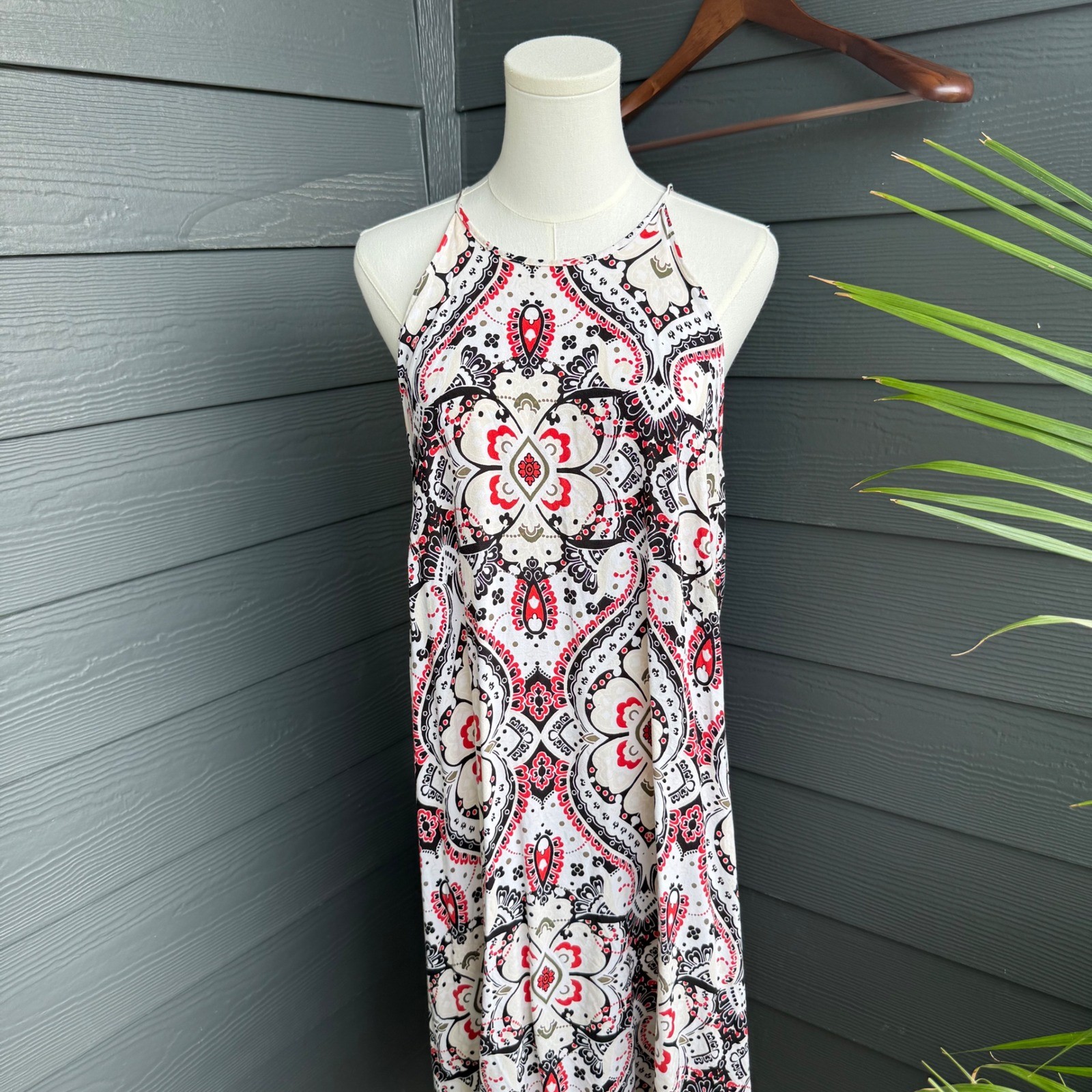 Cato 100% Rayon Medallion Print Swing Midi Dress Women 18W 20W Boho