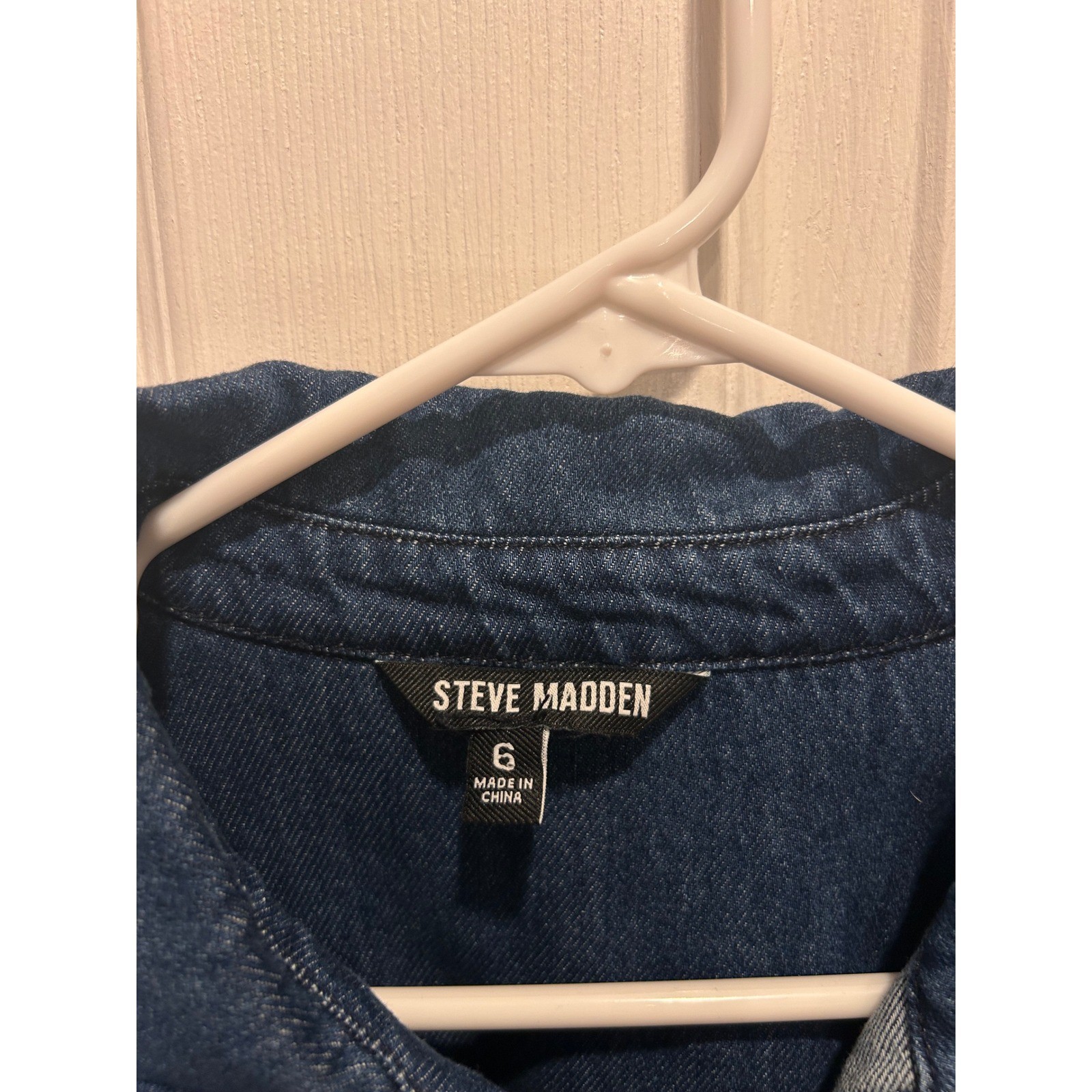 Steve Madden Womens Dakoda Blue Denim Maxi Dress Pearl Snap Front Western Sz 6