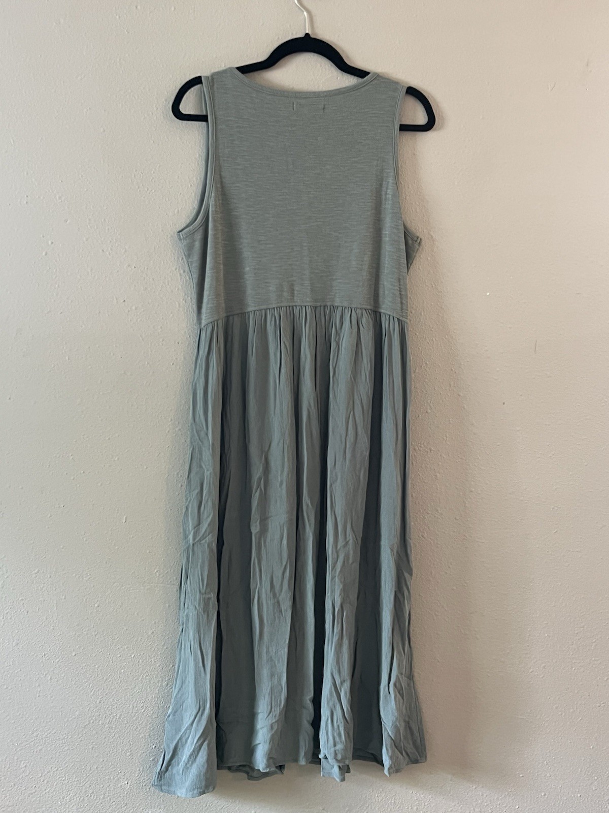 FRYE Women’s Blue Sleeveless Button Front Maxi Dress Size L Casual Staple Boho