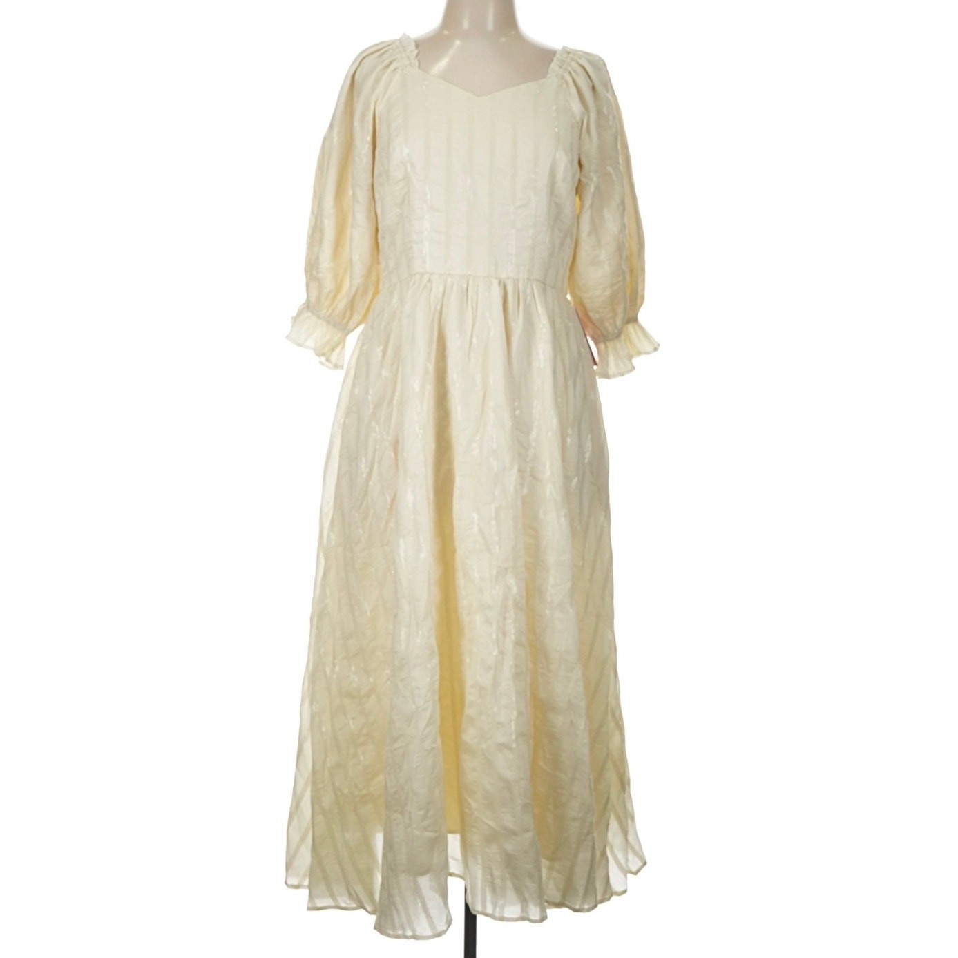 NWT Ivy City Co. Tindra Dress Cream Sequin Smocked MSRP $148 Size Large