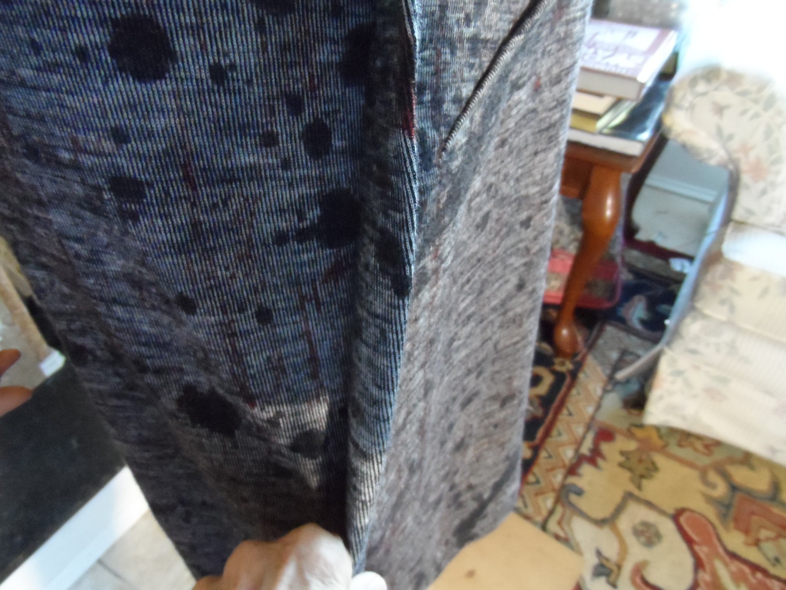 Bottega Veneta Gray Abstract Print Wool Knit Sheath Dress Size IT 40- US 4