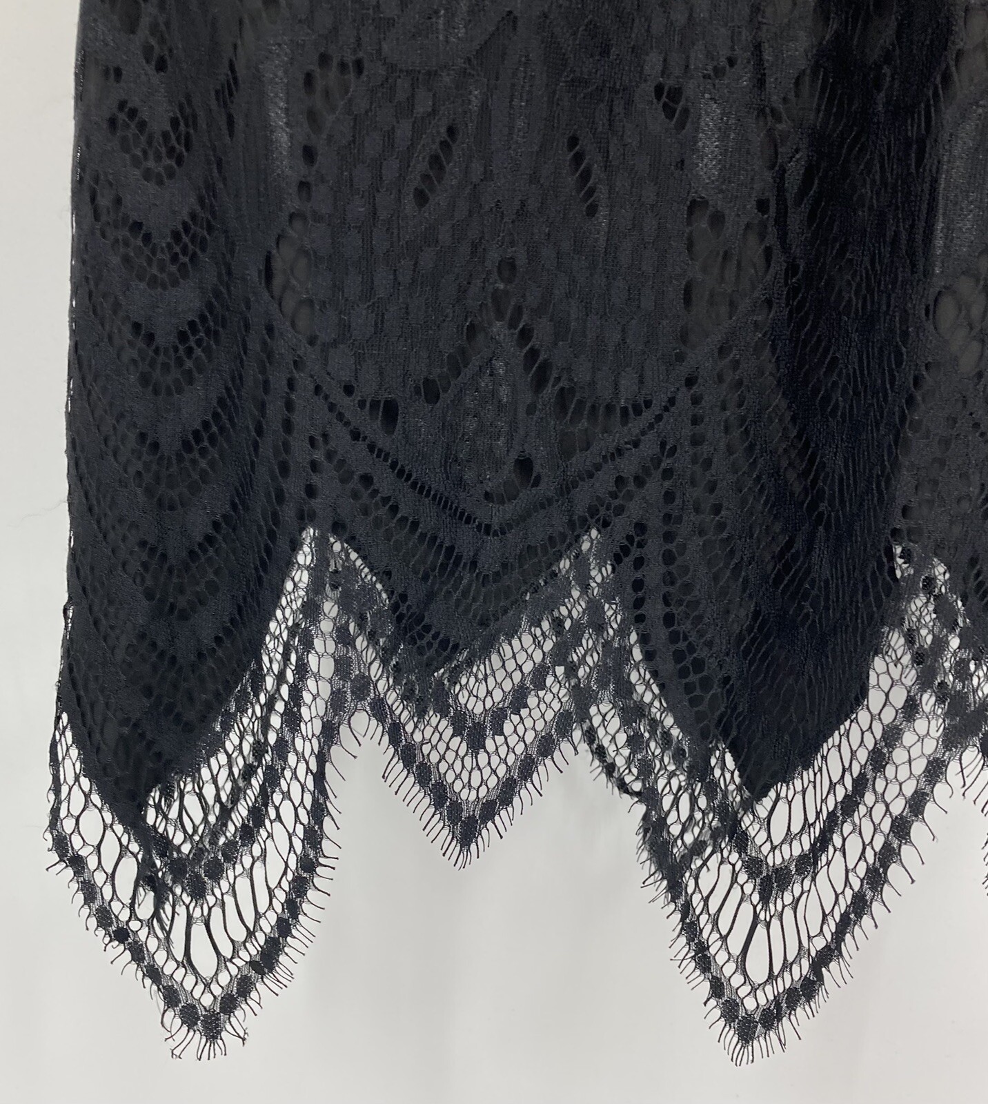 Missguided Sheath Bodycon Dress Size 12 Lace Cocktail Little Black Dress B63