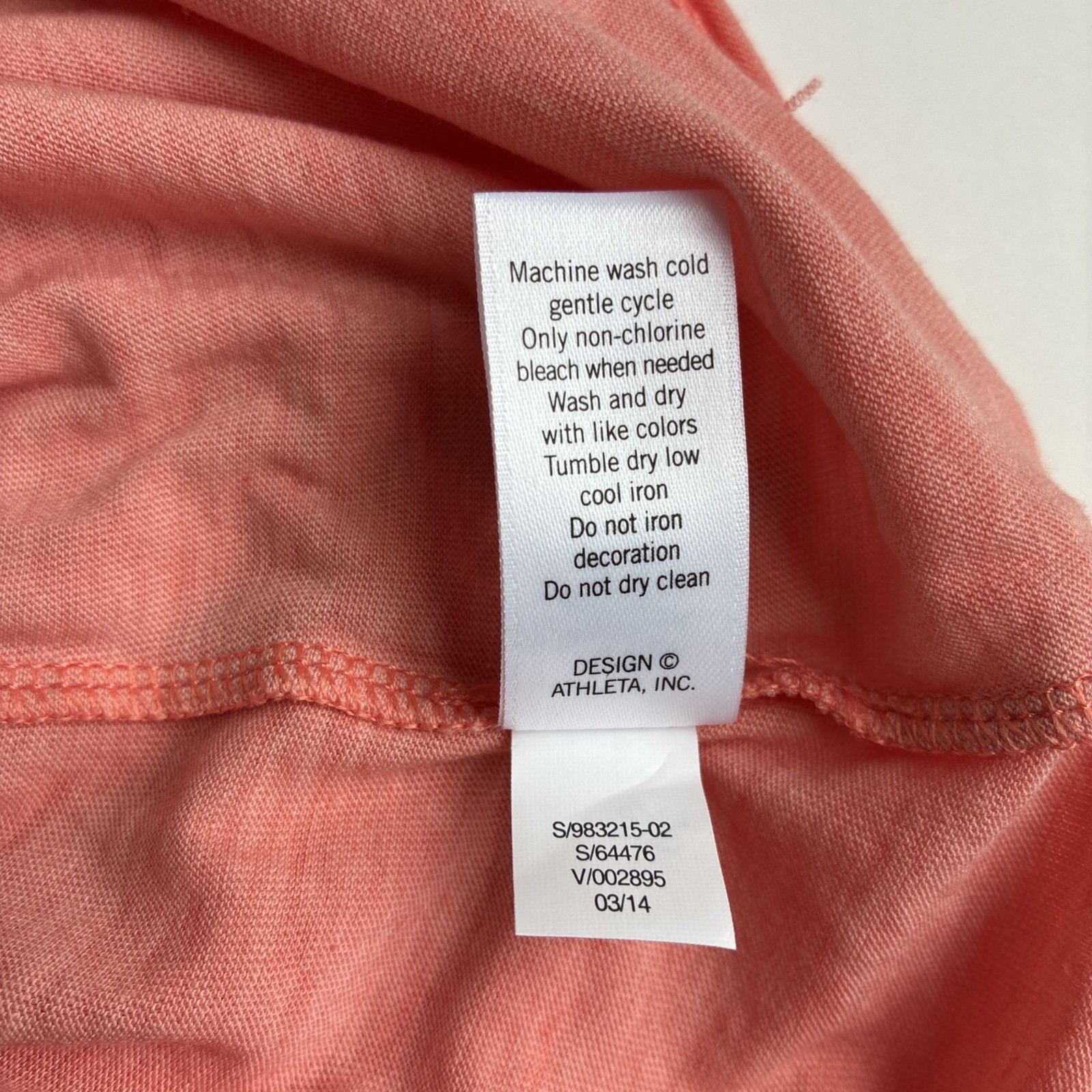 Athleta Captivate Dress Light Coral Sunset Size PS Petite Small NWT Knit Burnout
