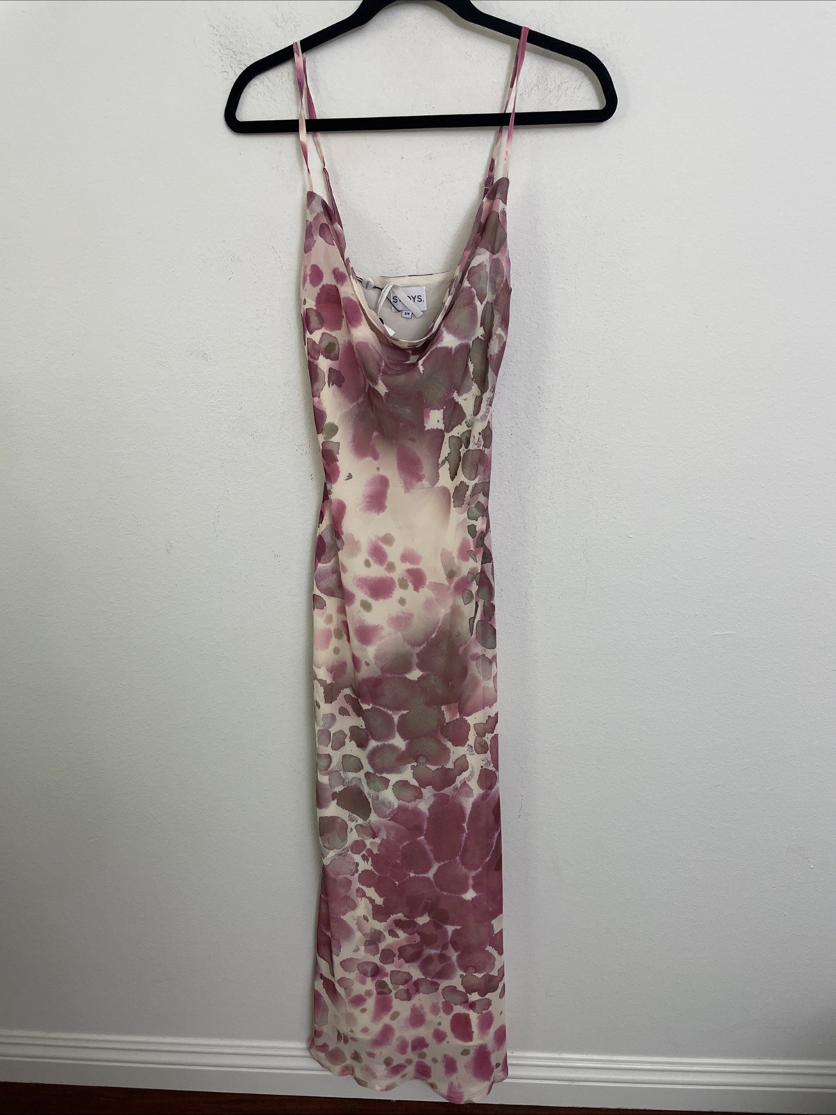 SNDYS x Revolve Skin Maxi Dress Pink Reptile size XS NWT $125msrp