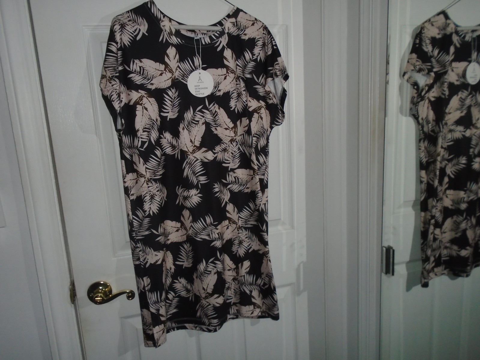 Anrabess Brown Floral Dress Size Small New With Tags