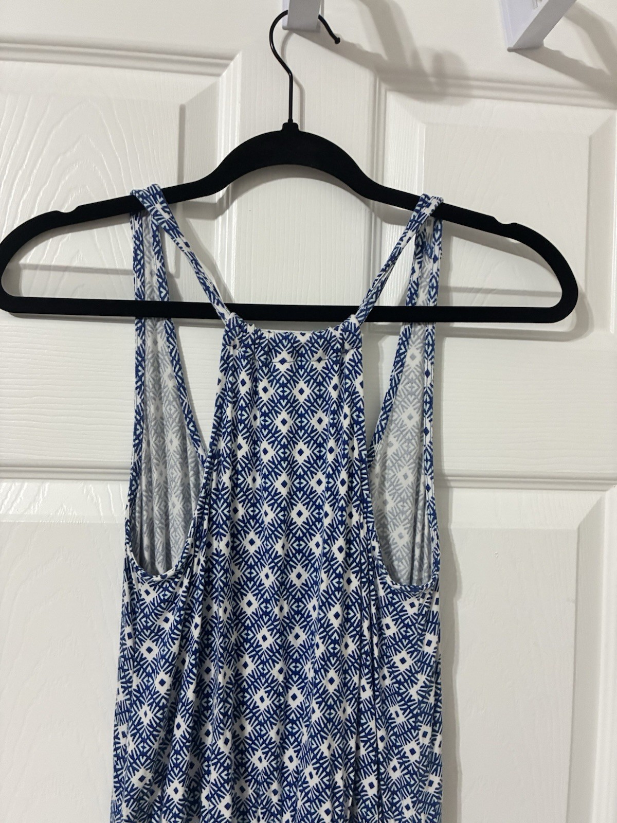Old Navy Racerback Dresses Size Small Lot of 2 Geometric prints blue + black