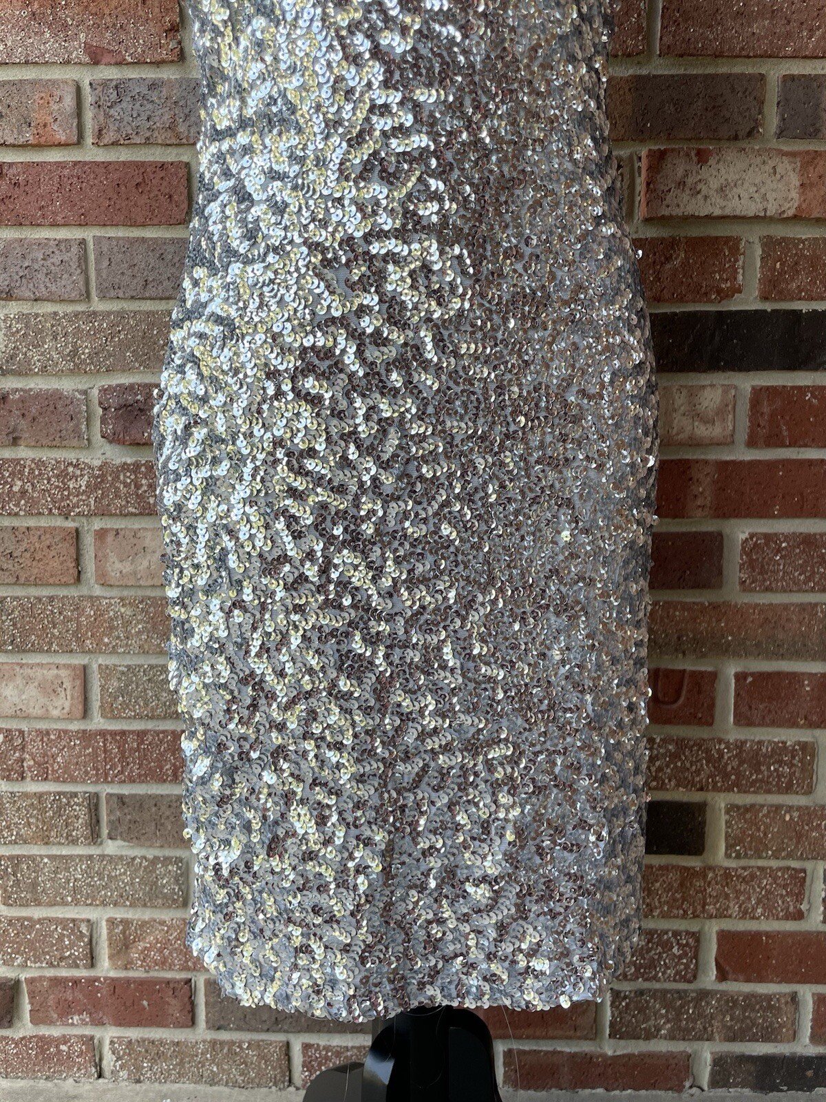 PrettyGuide Women’s Sequin Cocktail Dress V Neck Bodycon Glitter Party Dress L