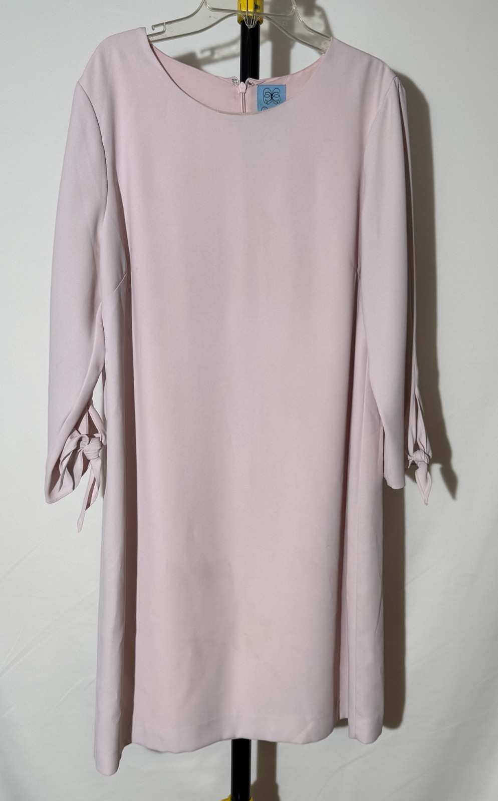 CeCe Dress Blush Tie Sleeve Dress Light Pink Size 12 – Used – Good