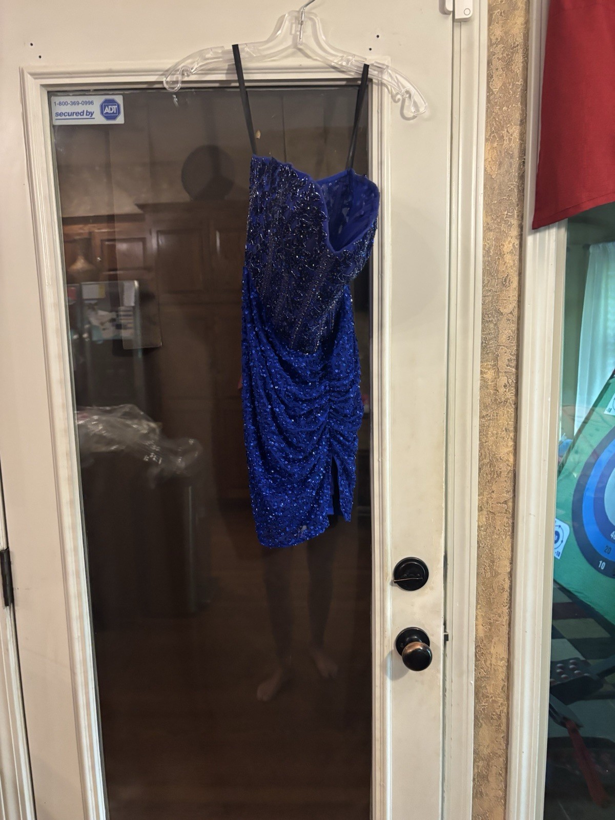 Blue Beaded Primavera Worn Once Bodycon Short Homecoming Dress Size 0 MPN 4439