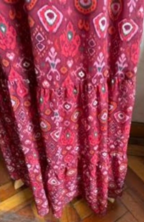 NEW WITHOUT TAGS Red/Pink/Orange/Green/White Regular Size S Dress from Zara