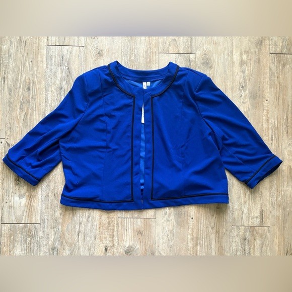 NY Collection Women’s Plus Size 3/4 Sleeve 2 Piece Dress in Royal Blue, Size 20W