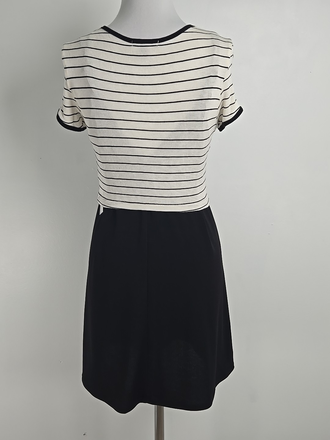 City Triangles Black Cream Two-piece Set Sundress & Crop Top Junior Medium M New