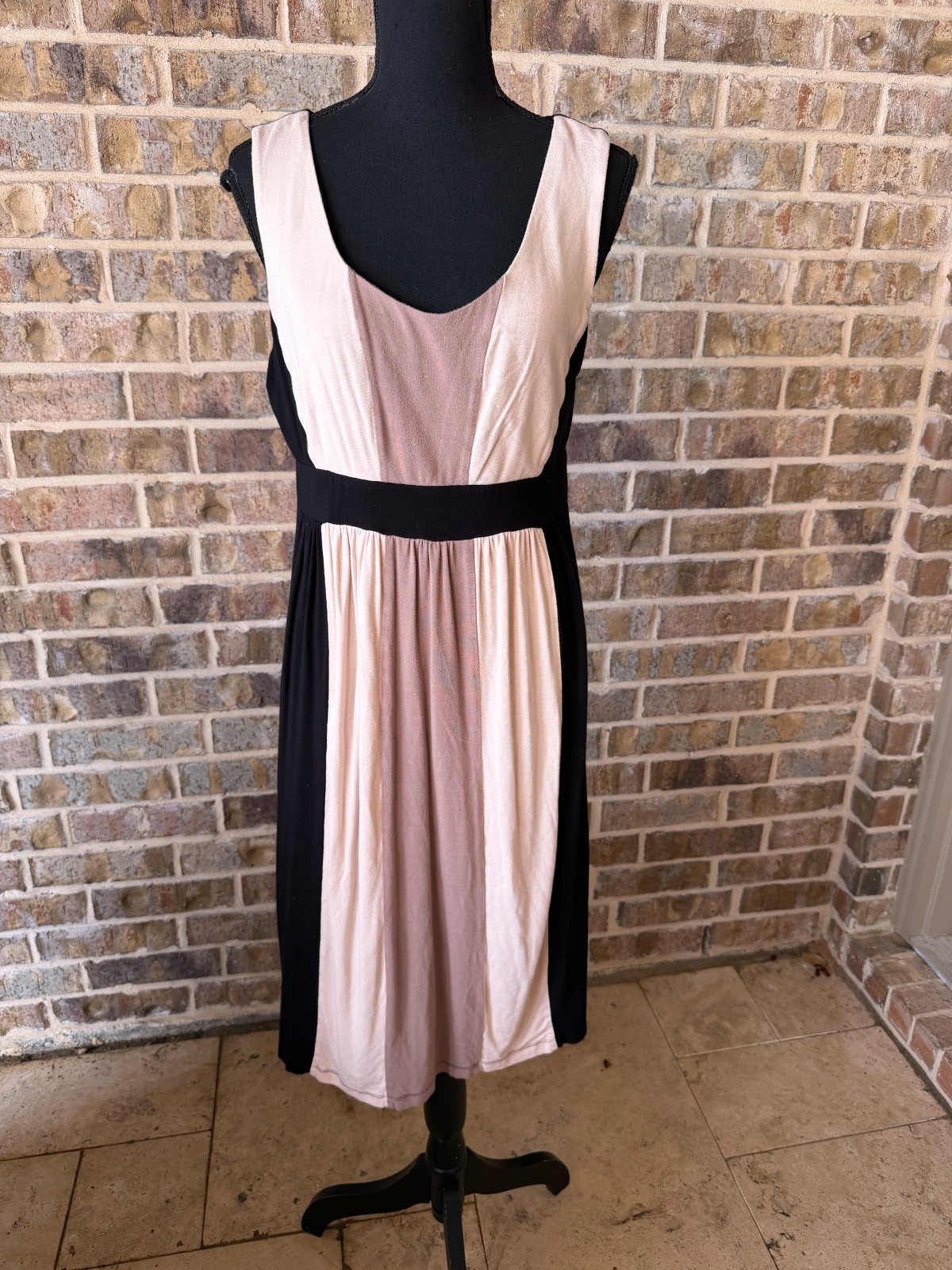 SOMA women’s night dress size large brown and black stripped sleeveless