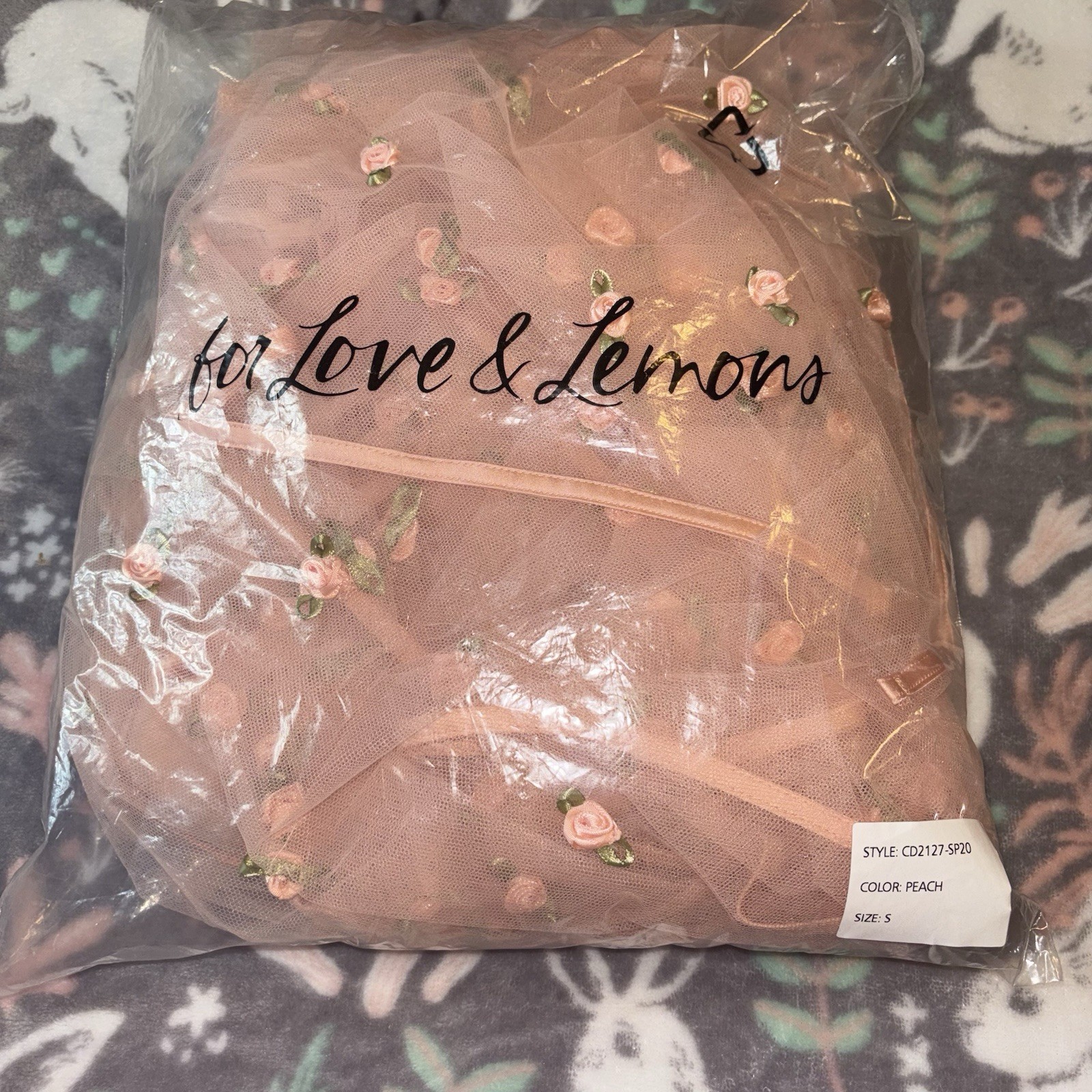 For Love & Lemons Jasmine Rosette Maxi Dress Size Small New With Tags